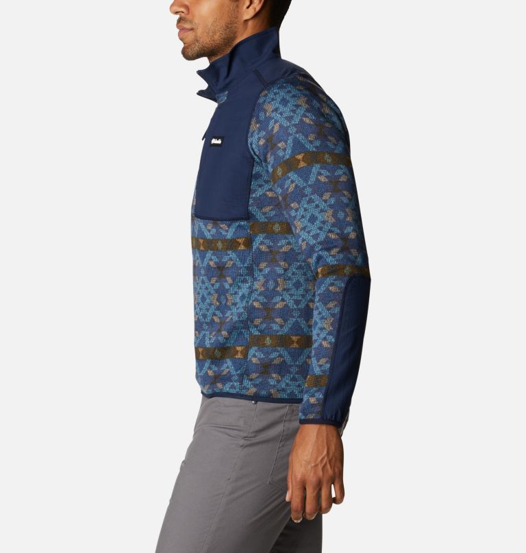 Columbia Men' Sweate Weather Fleec Printe Hal Zi Pullover