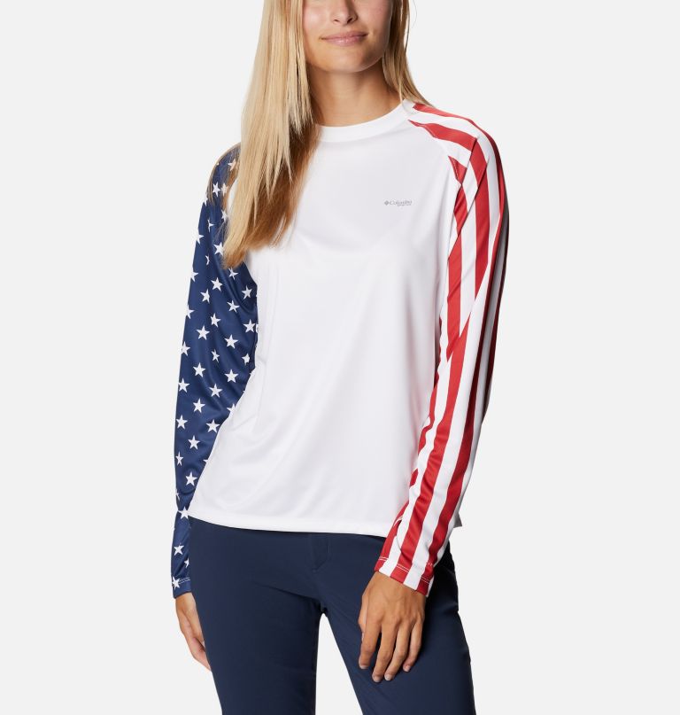 Columbia Tida Tee PF American LS