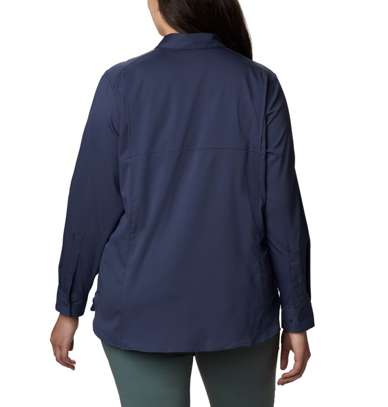 Columbia Women' Silve Ridge Lit Lon Sleev Shir  Plu Size