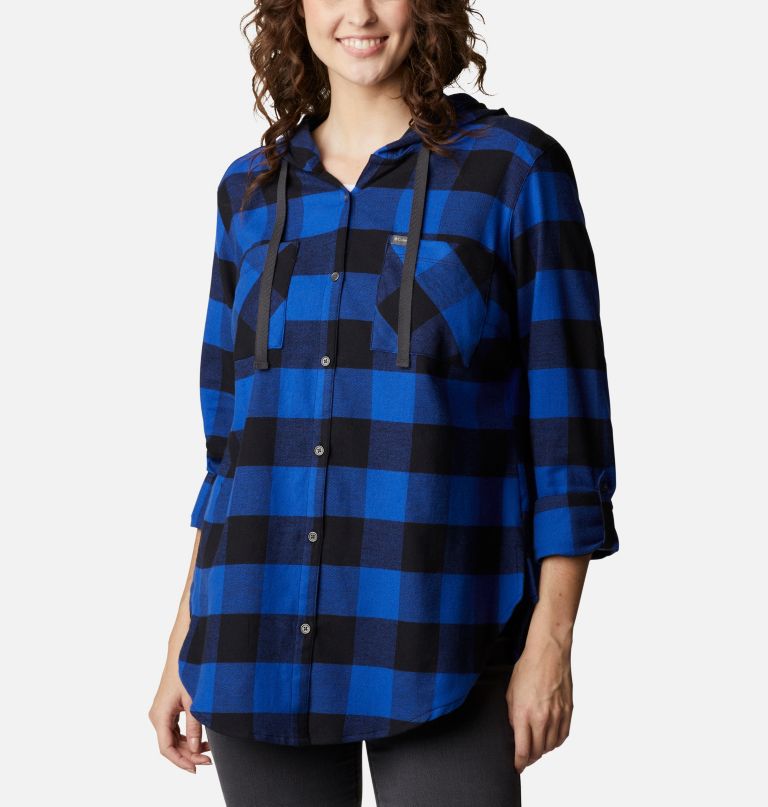 Columbia Women' Anytime Stretc Hoode Lon Sleev Shirt