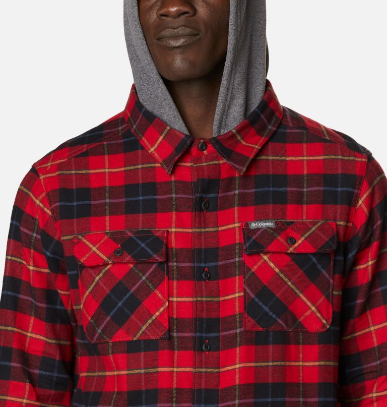 Columbia Men' Flar Gun Stretc Flanne Hoodie