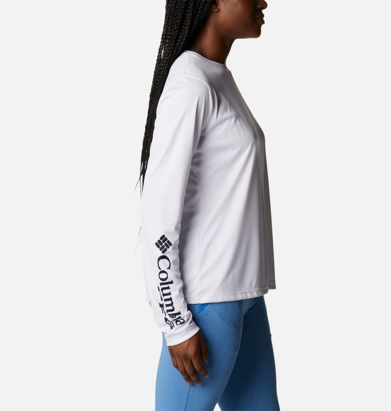 Columbia Women' PF Tida Tee Fill-O-Prin Fis Lon Sleev Shirt