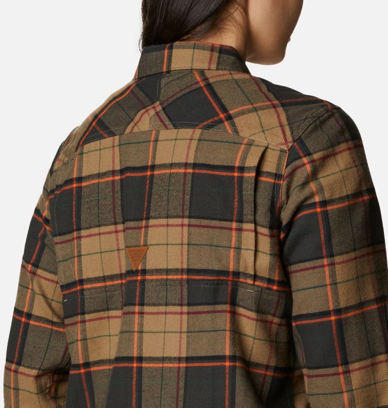 Columbia Women' PH Roughtail Lon Sleev Fiel Flannel