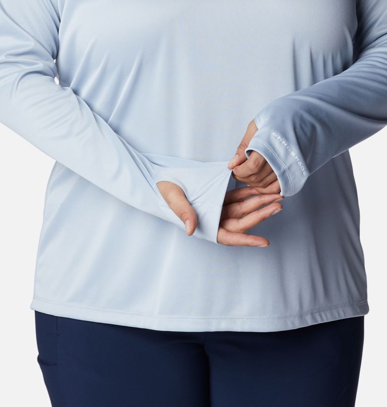 Columbia Women' PF Tida Tee Heathe Hoodi  Plu Size