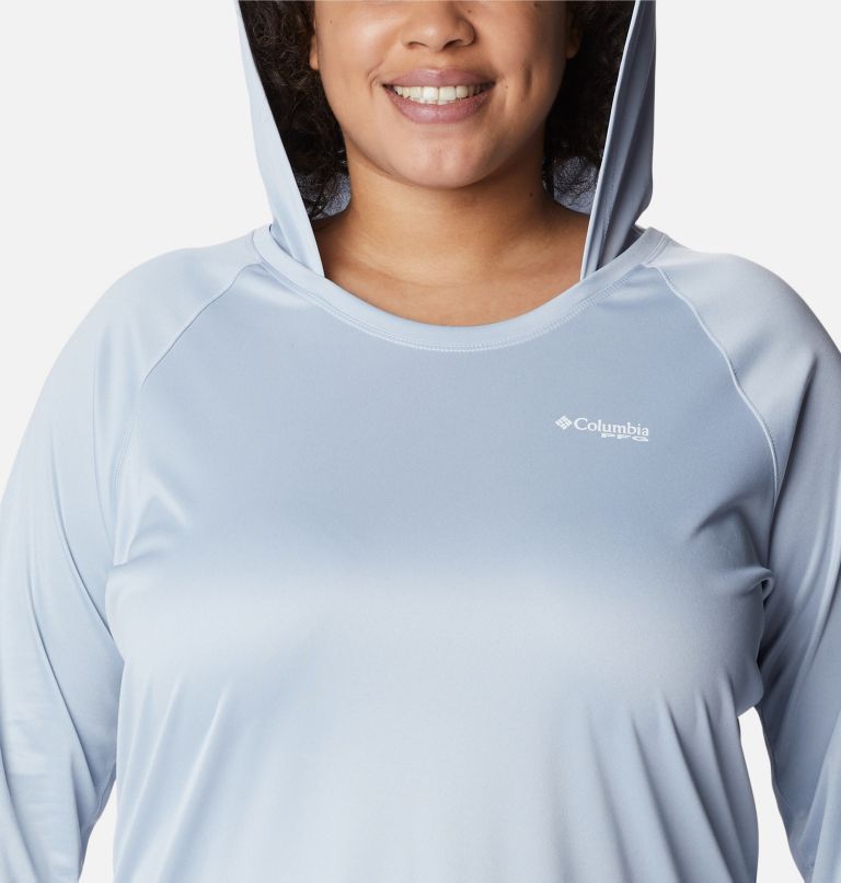 Columbia Women' PF Tida Tee Heathe Hoodi  Plu Size