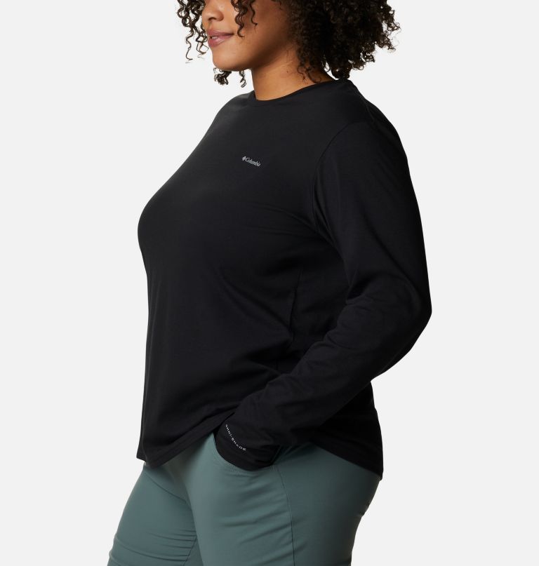 Columbia Women' Su Trek Lon Sleev T-Shir  Plu Size