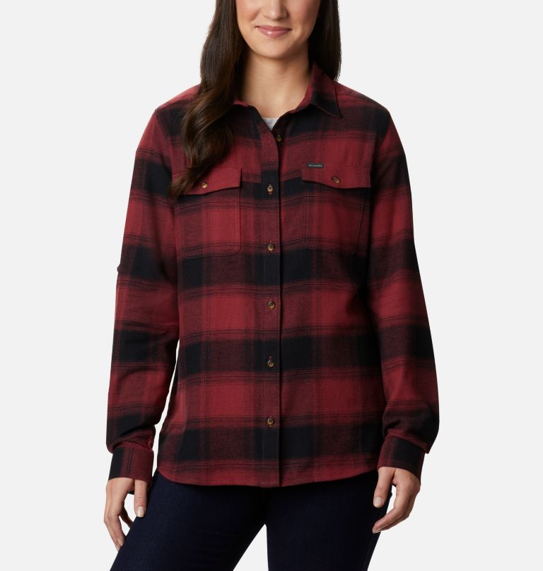 Columbia Women' Pin Street Stretc Flannel