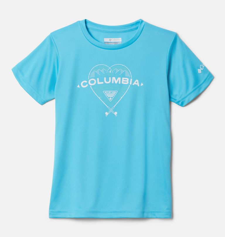 Columbia Girls PF Tida Tee Hear Shor Sleev Shirt