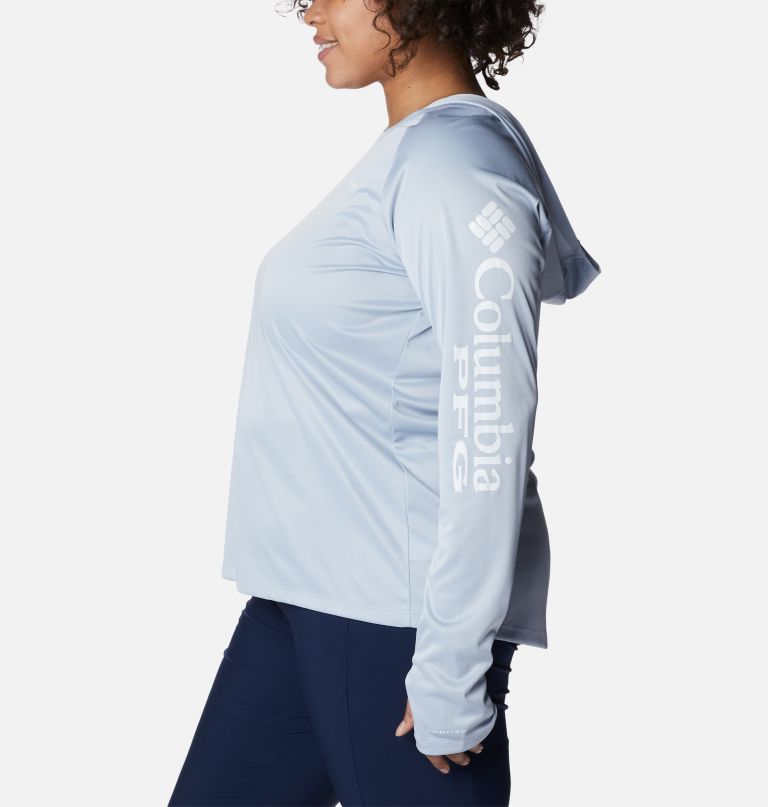 Columbia Women' PF Tida Tee Heathe Hoodi  Plu Size