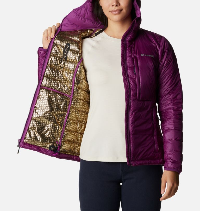 Columbia Women' Infinit Summit Omni-Heat Infinit Doubl Wall Dow Hoode Jacket
