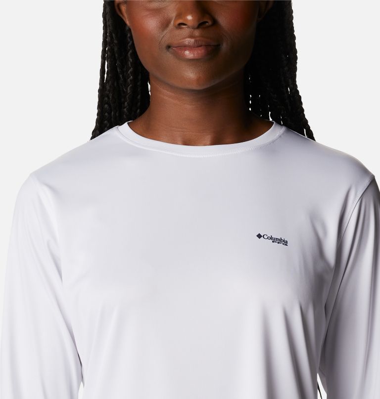 Columbia Women' PF Tida Tee Fill-O-Prin Fis Lon Sleev Shirt