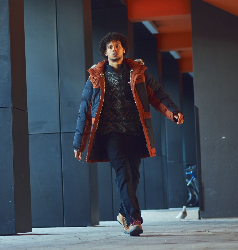 Columbia Men' Sweate Weather Fleec Printe Hal Zi Pullover