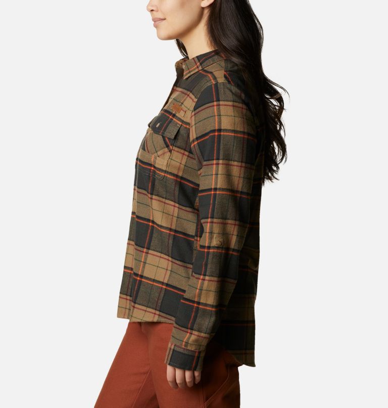 Columbia Women' PH Roughtail Lon Sleev Fiel Flannel