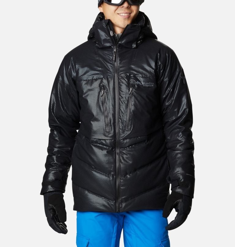 Columbia Men' Powde Keg Blac Dot Dow Jacket