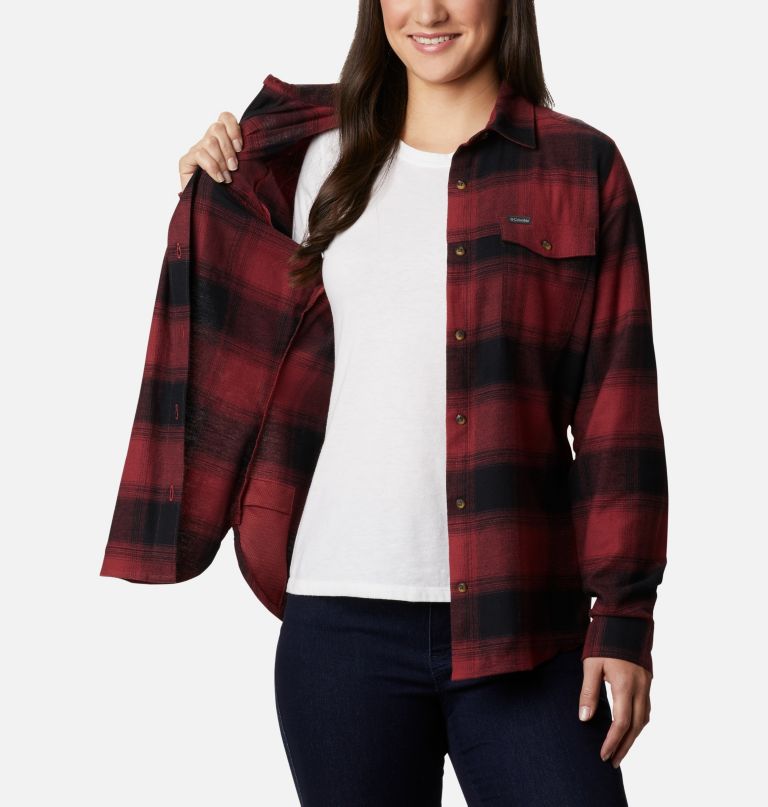 Columbia Women' Pin Street Stretc Flannel