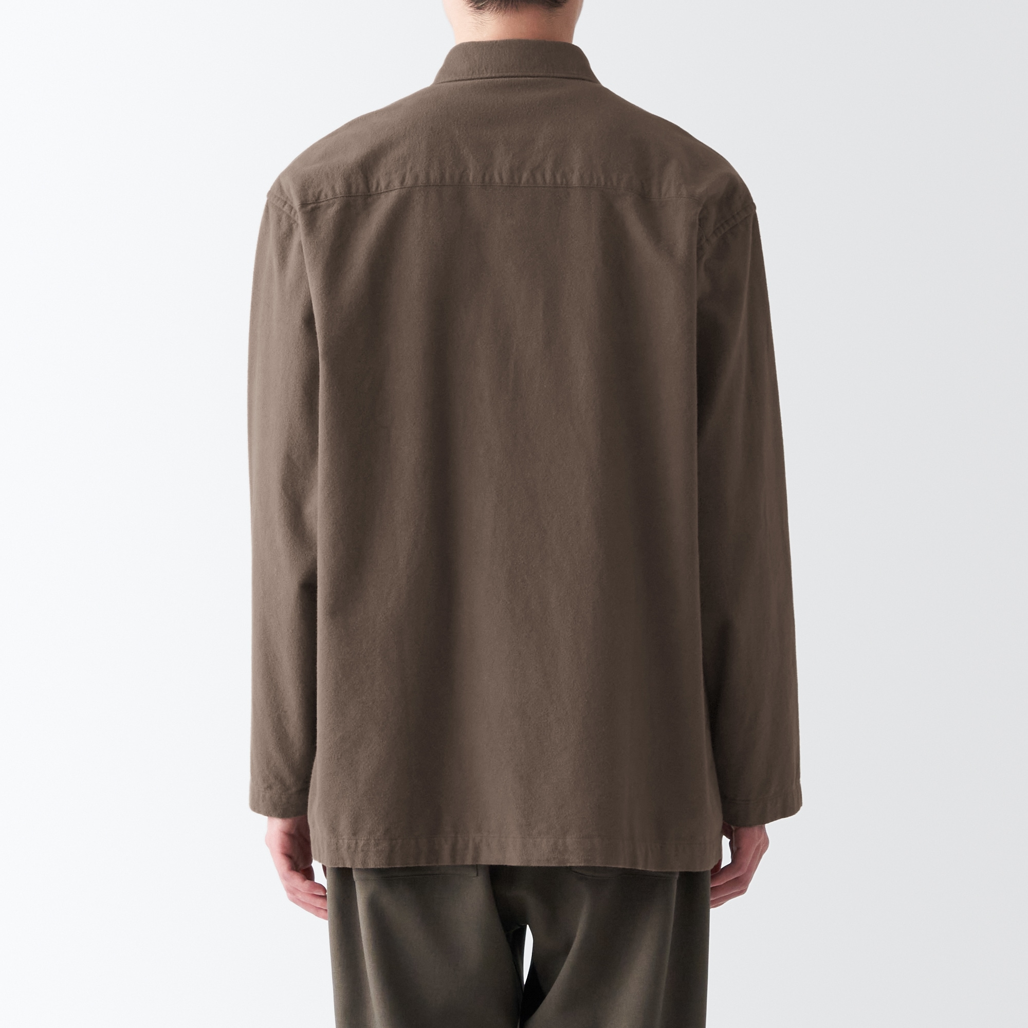 両面起毛フランネルシャツジャケット