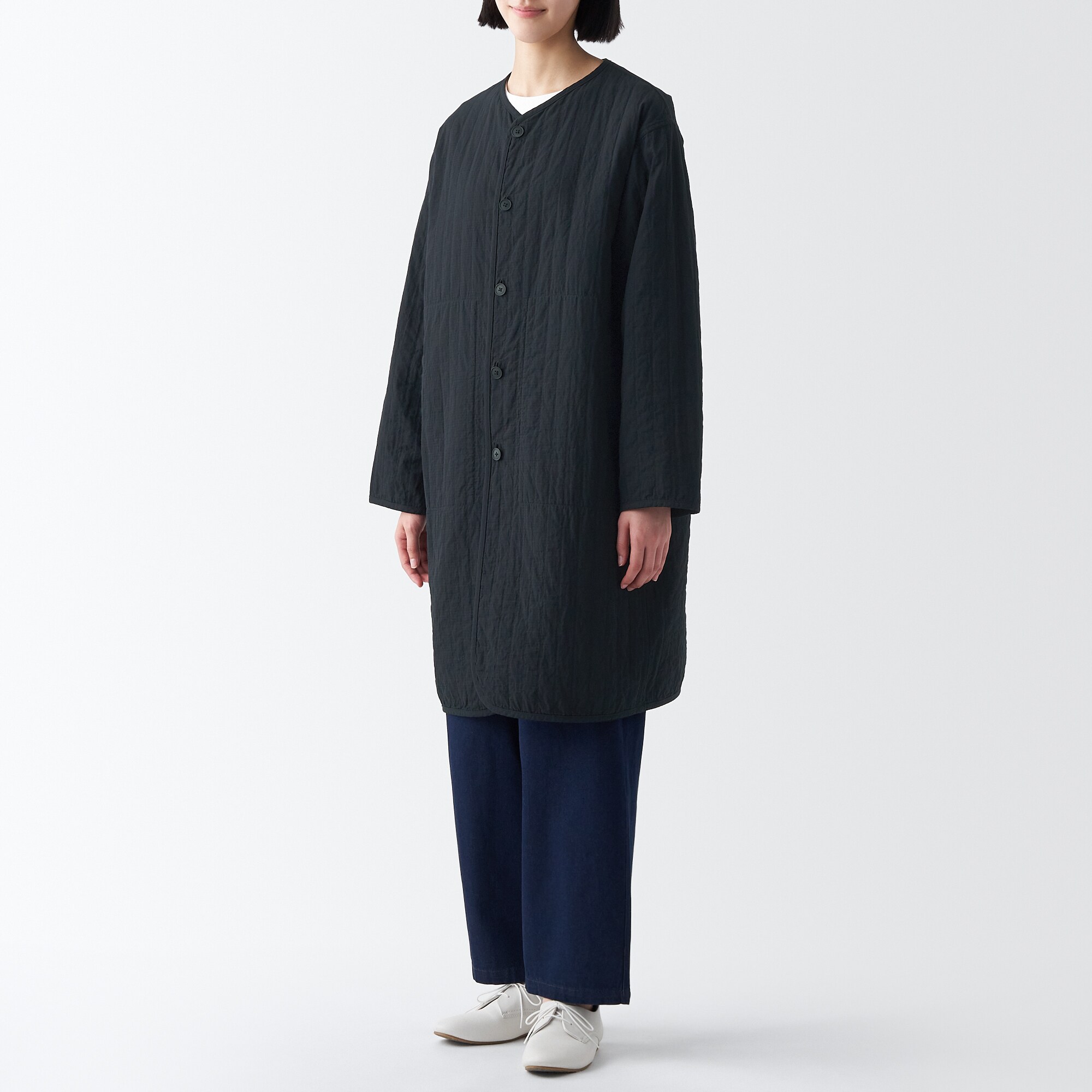 リバーシブルキルトコート