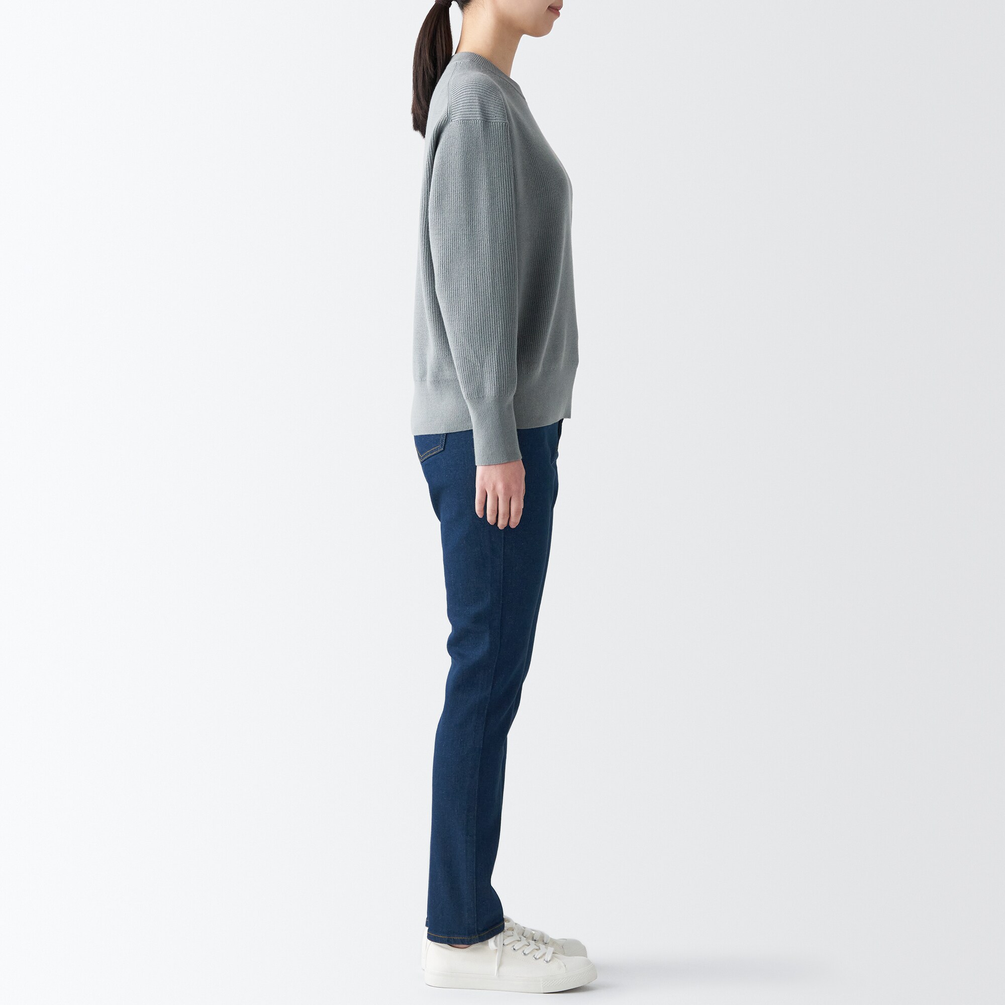 【スリム】ストレッチデニムパンツ（股下７０ｃｍ）