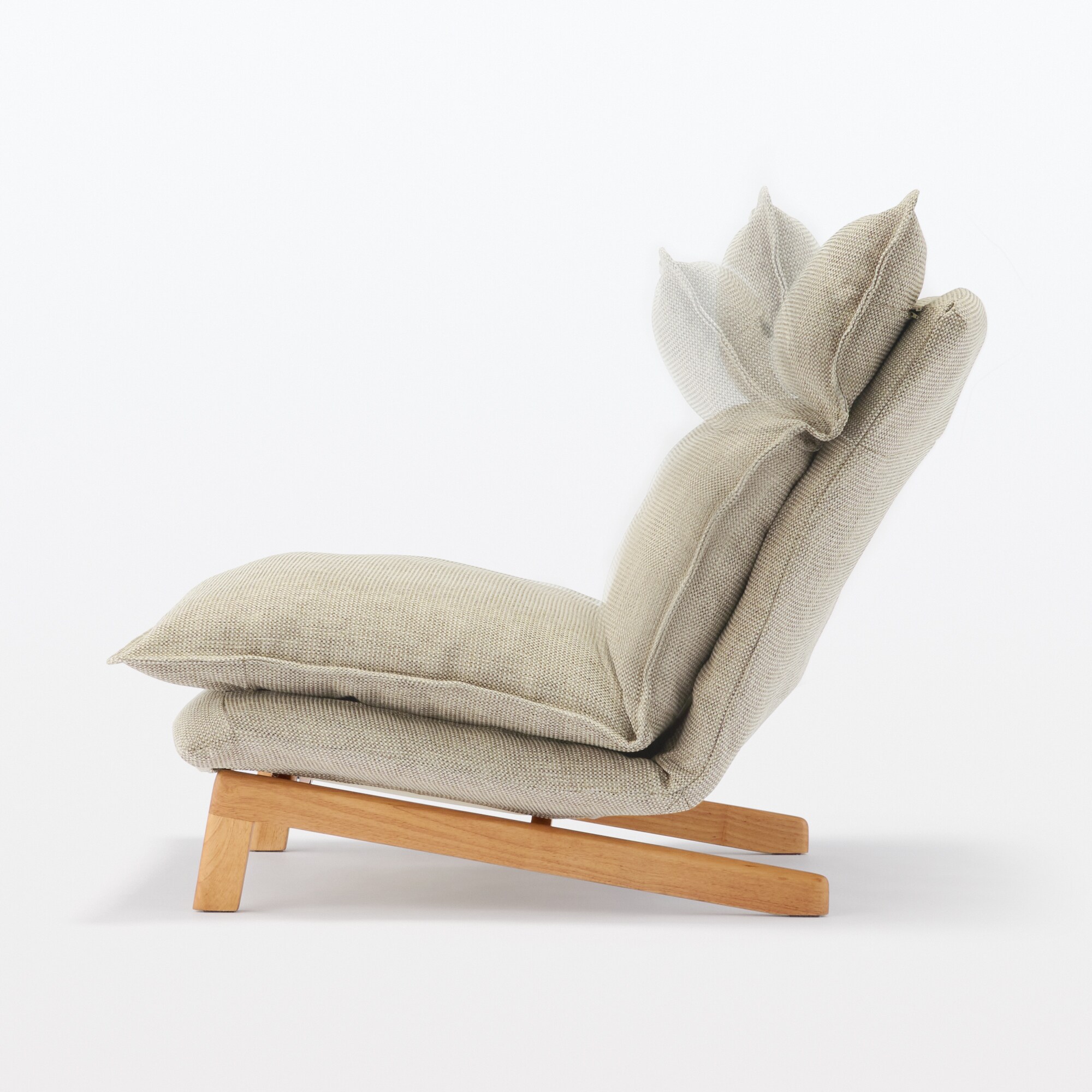 ハイバックリクライニングソファ　１シーター　ポリエステル平織