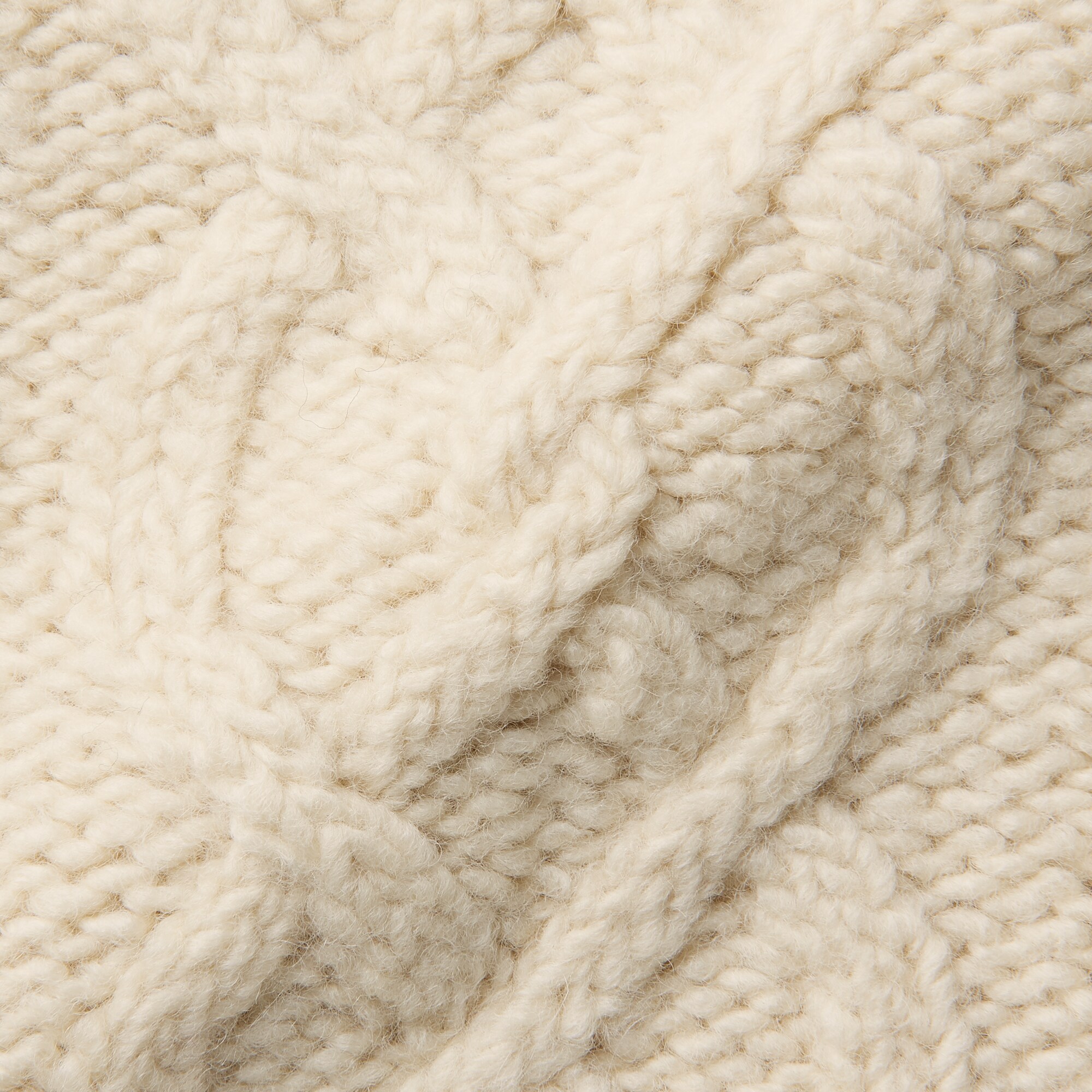 手編みニットアラン柄セーター