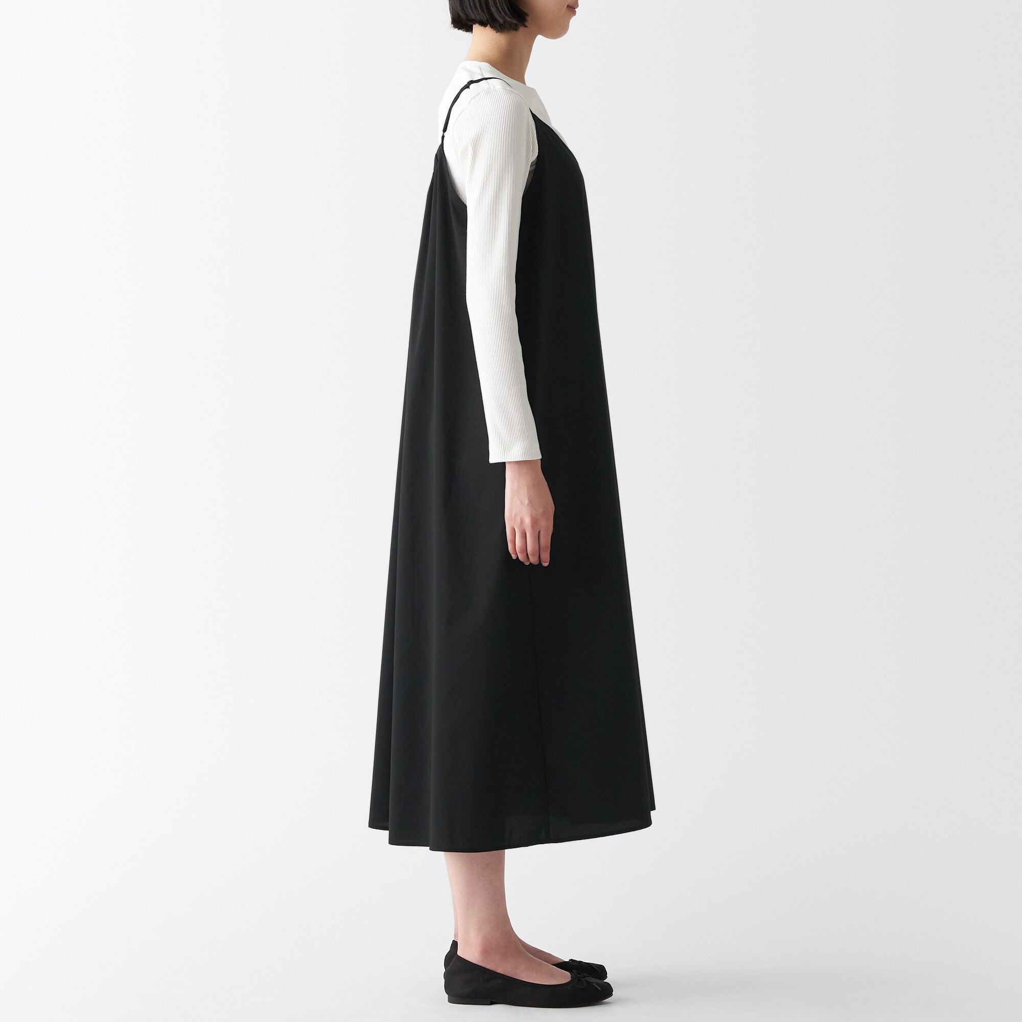 乾きやすいブロードキャミソールワンピース