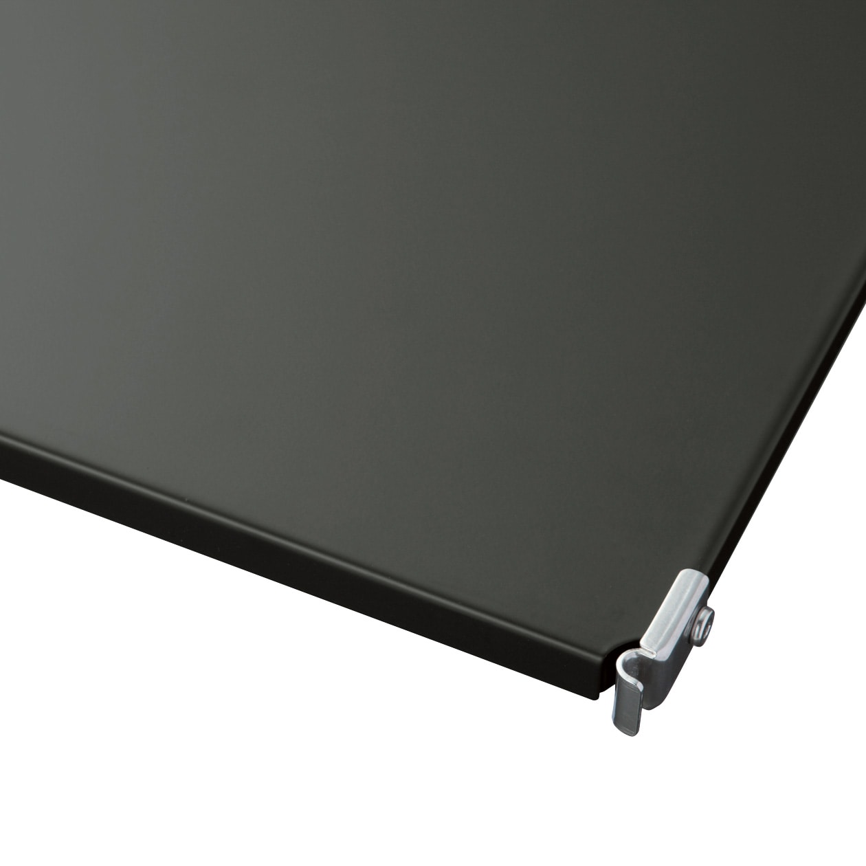 ステンレスユニットシェルフ用・追加棚・ダークグレー／幅４２ｃｍ～８４ｃｍタイプ用