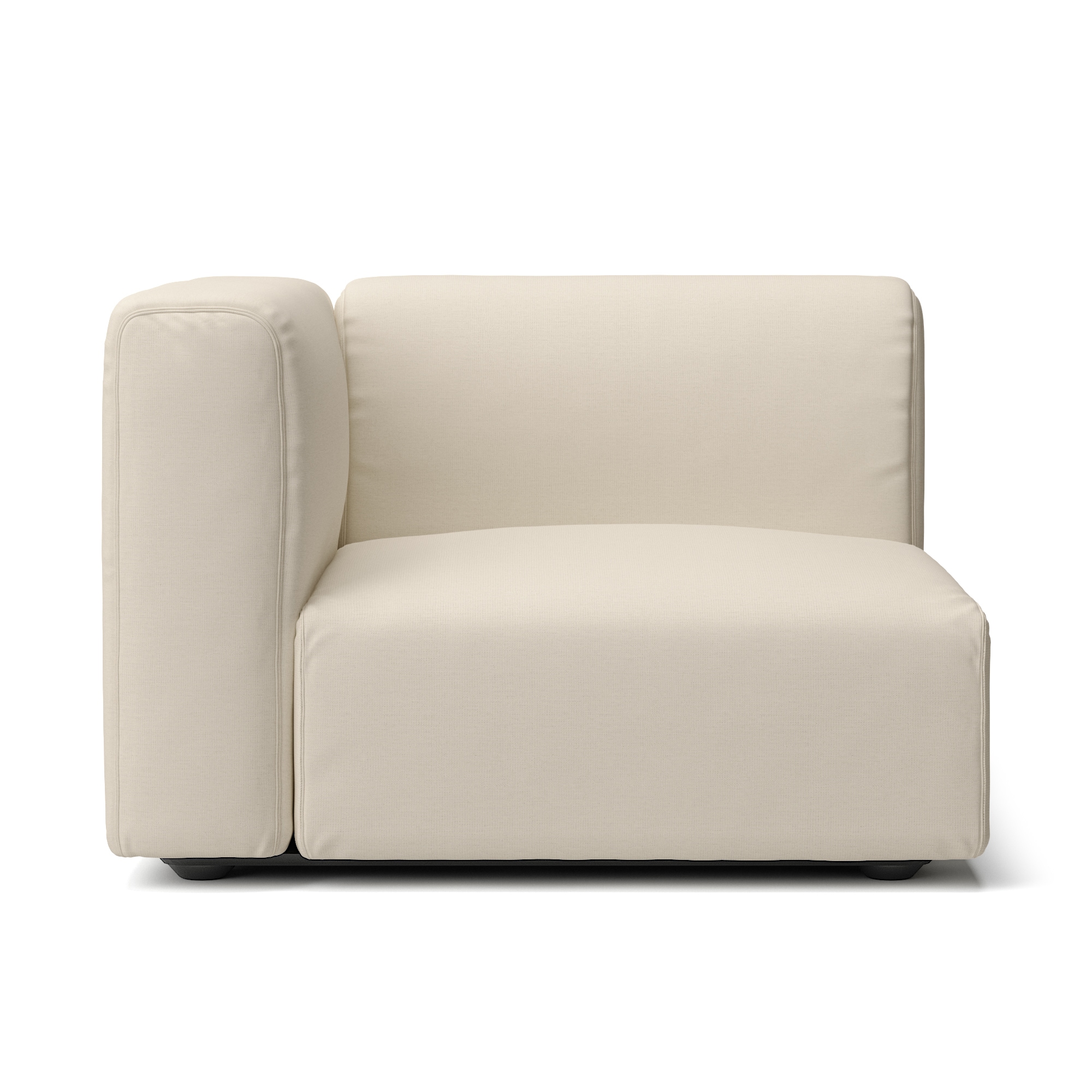 【カバー】綿麻バスケット織ユニットソファアーム付・大・幅９８ｃｍ用カバー