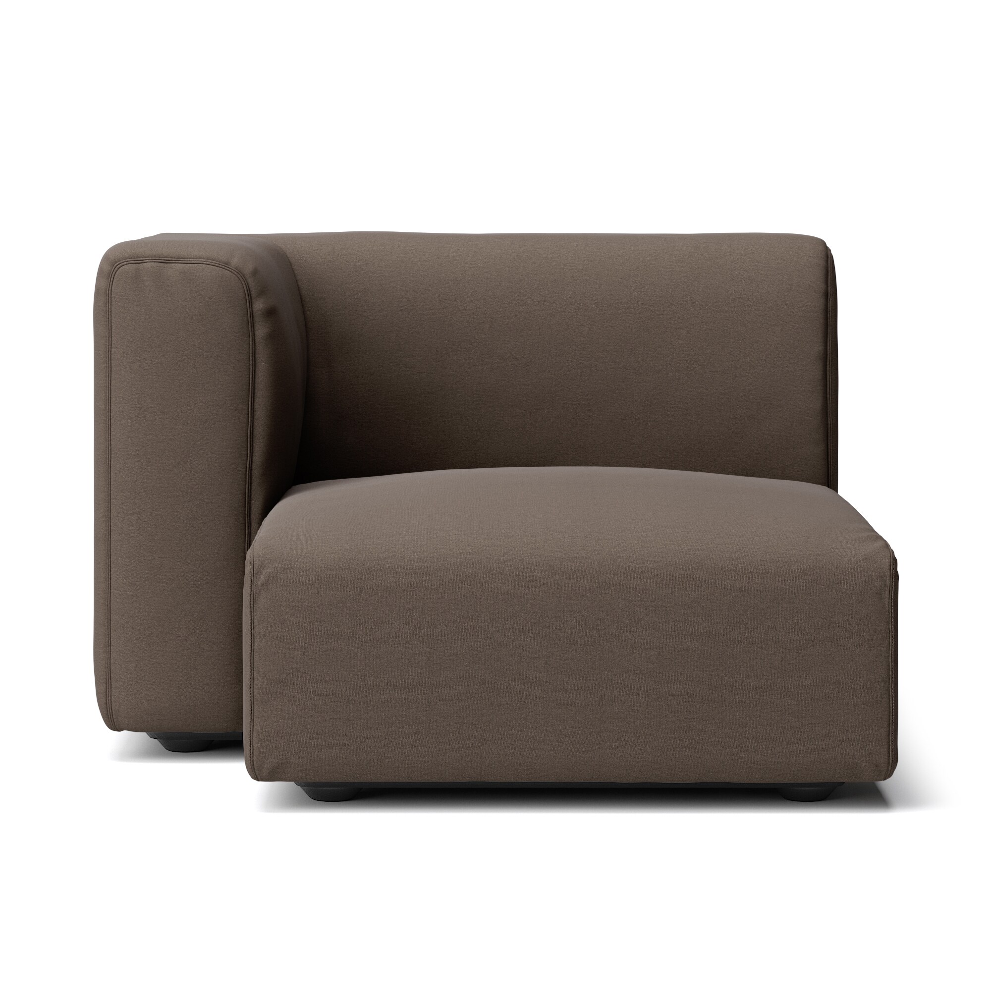 【カバー】洗いざらしの綿帆布ユニットソファ・ハーフアーム・大（右）用カバー／生成