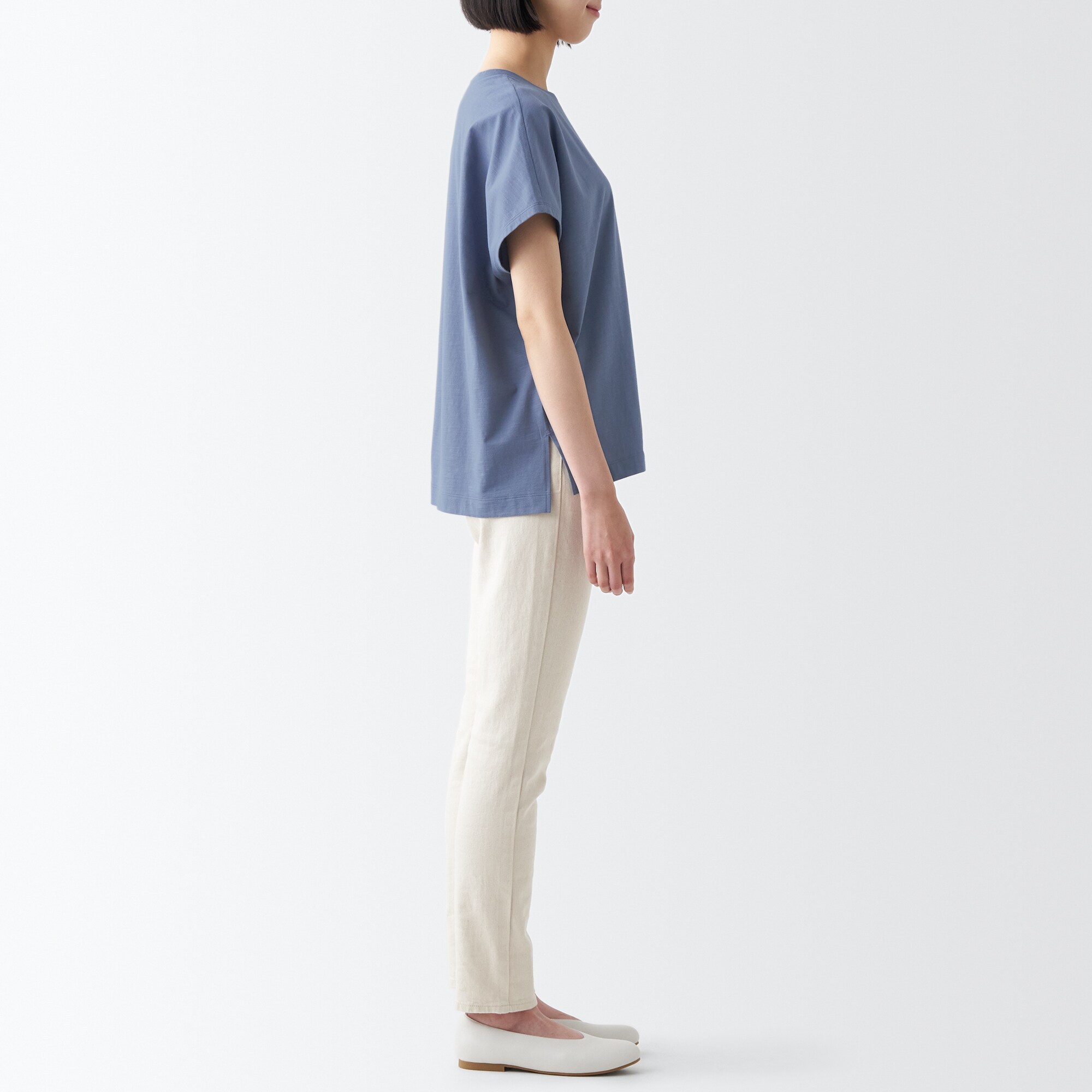 ムラ糸ワイドＴシャツ