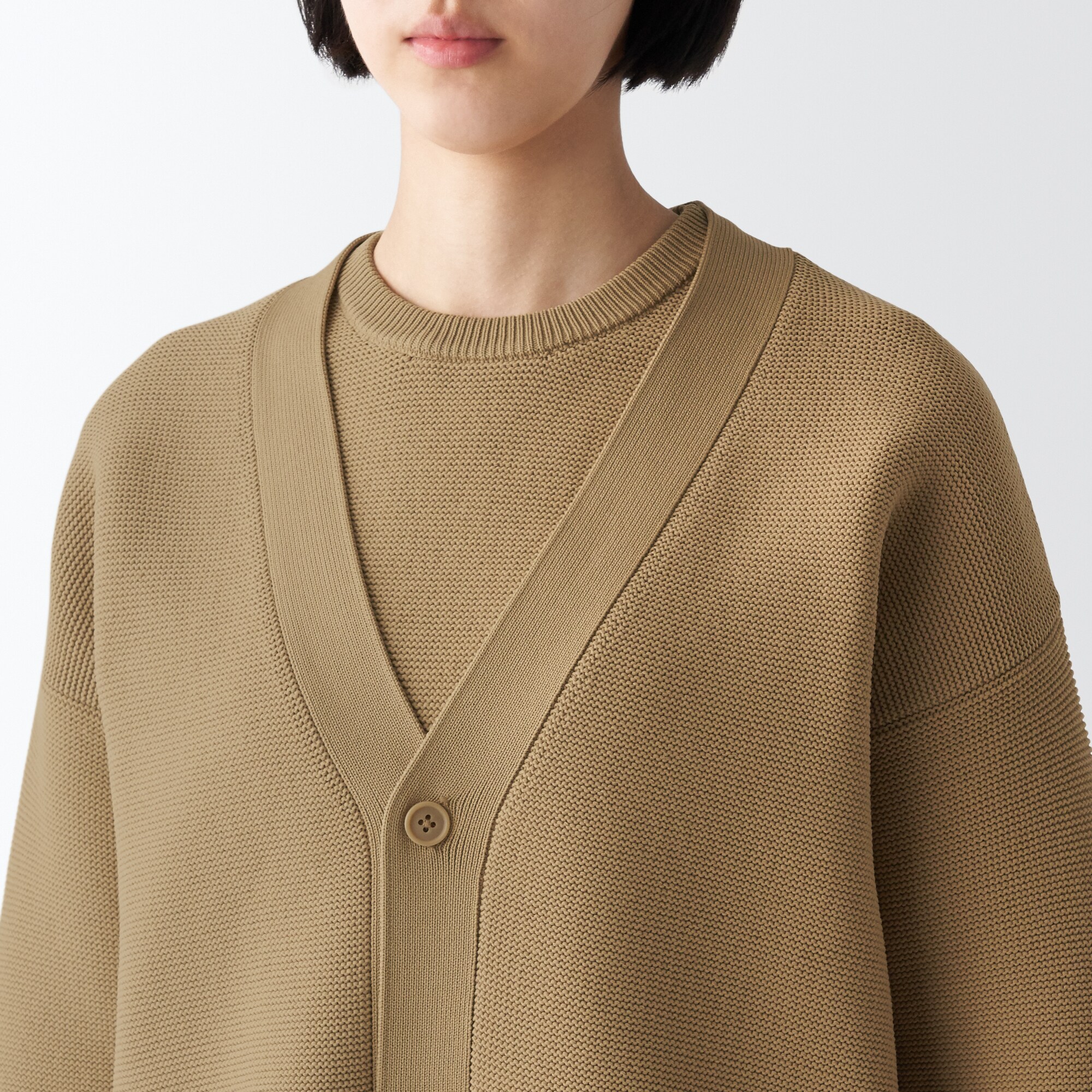 あたたかくて洗えるＶネックカーディガン