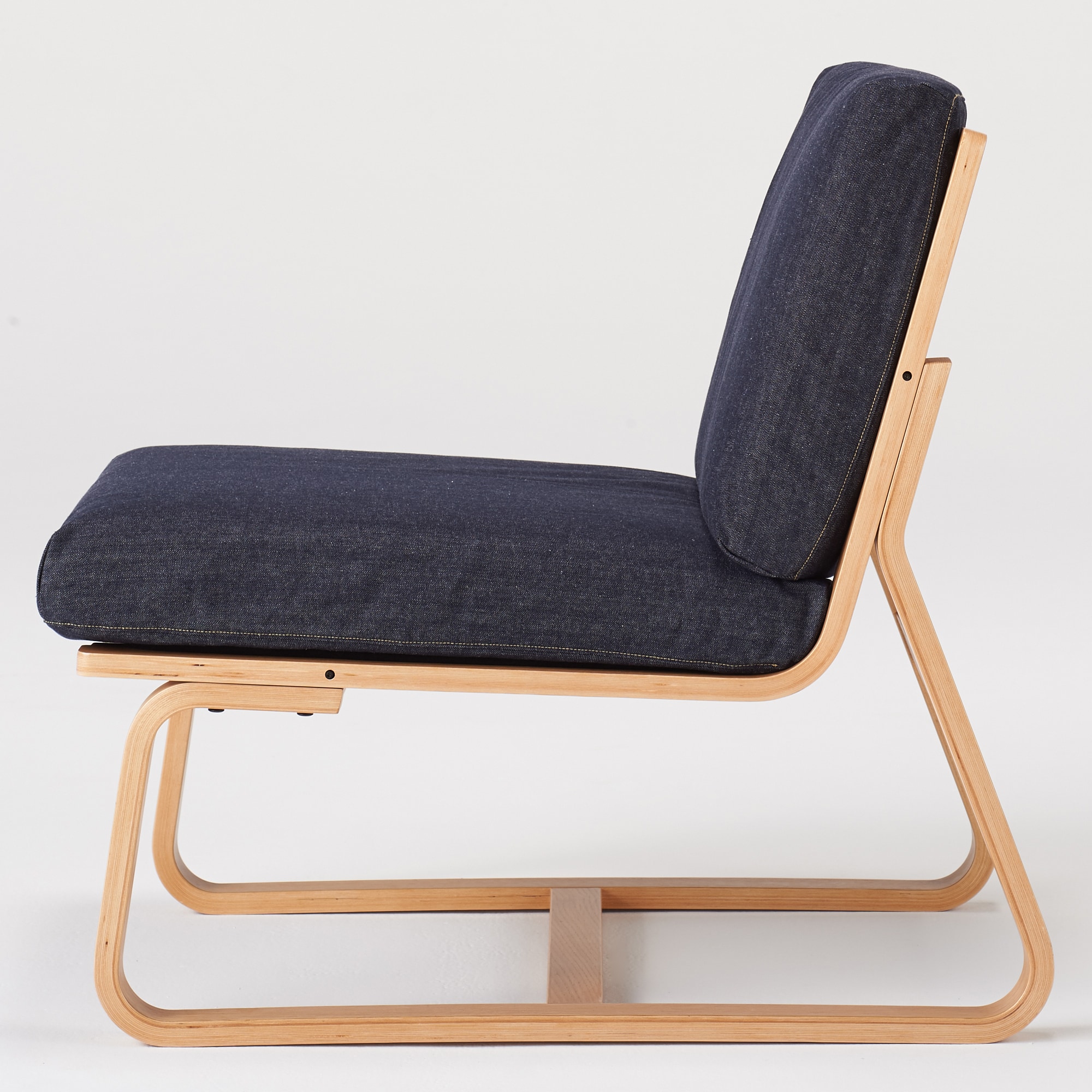 【カバー】綿デニムリビングでもダイニングでもつかえるソファチェア用カバー