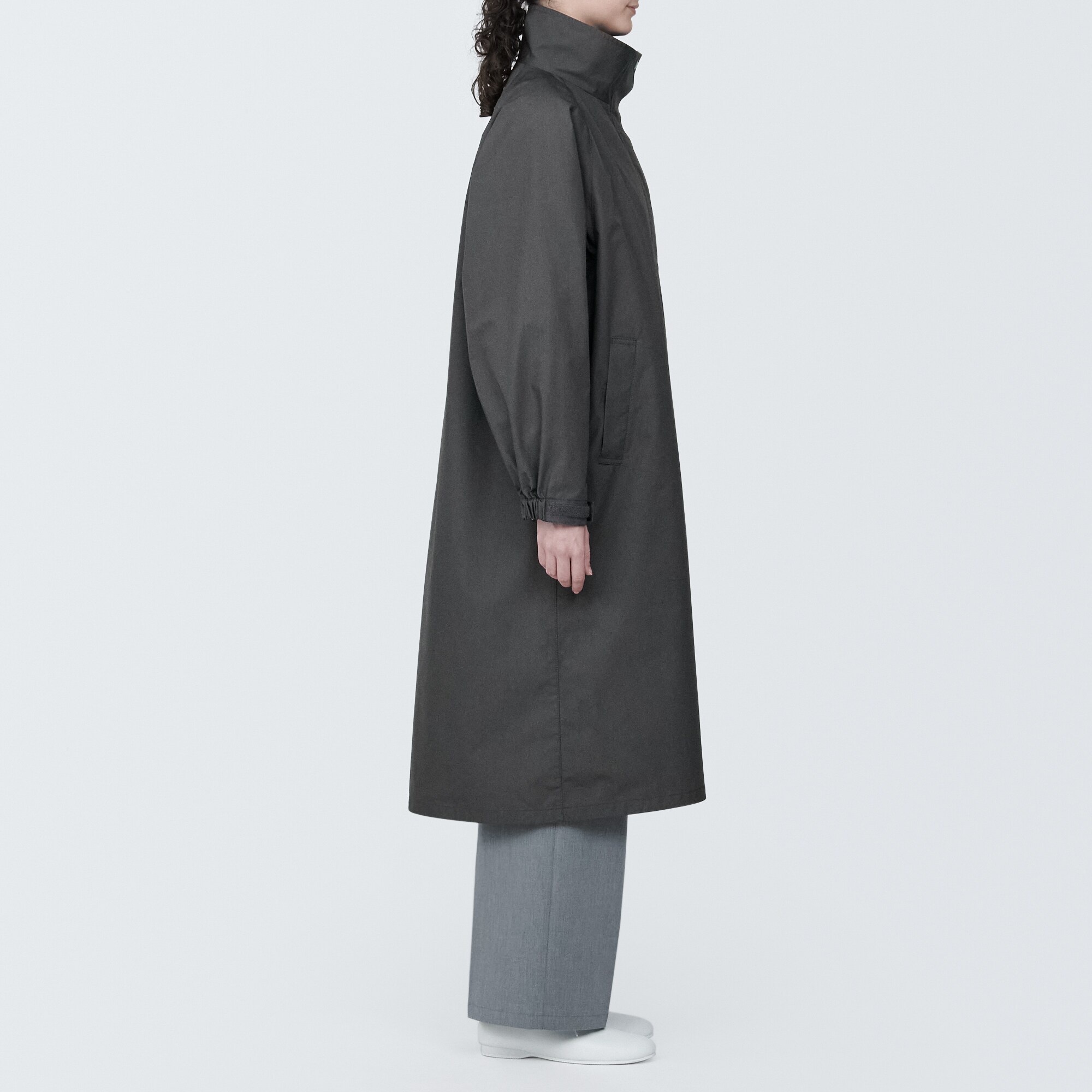 婦人　撥水スタンドカラーコート