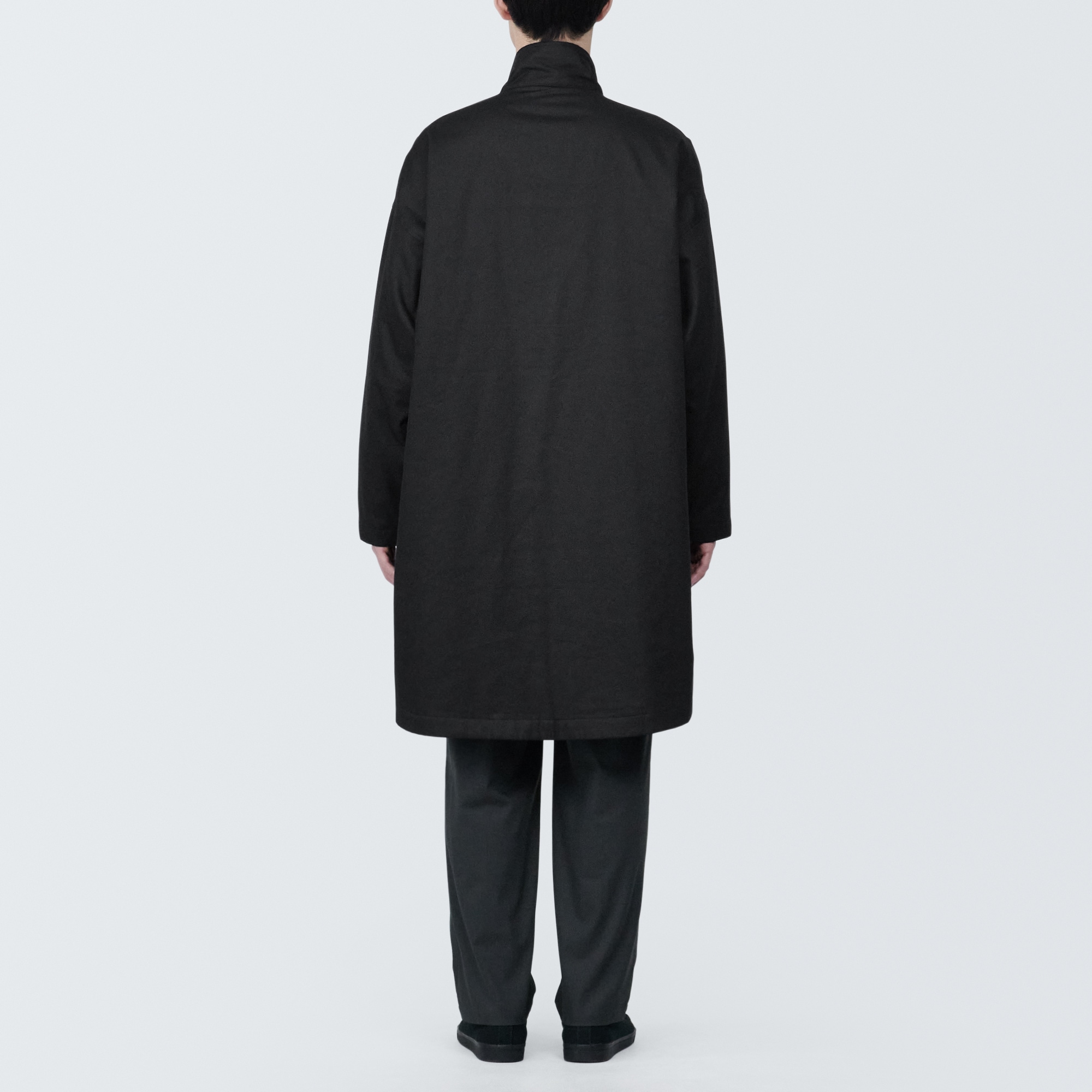 紳士　木の実から作ったカポック混中わた　コート