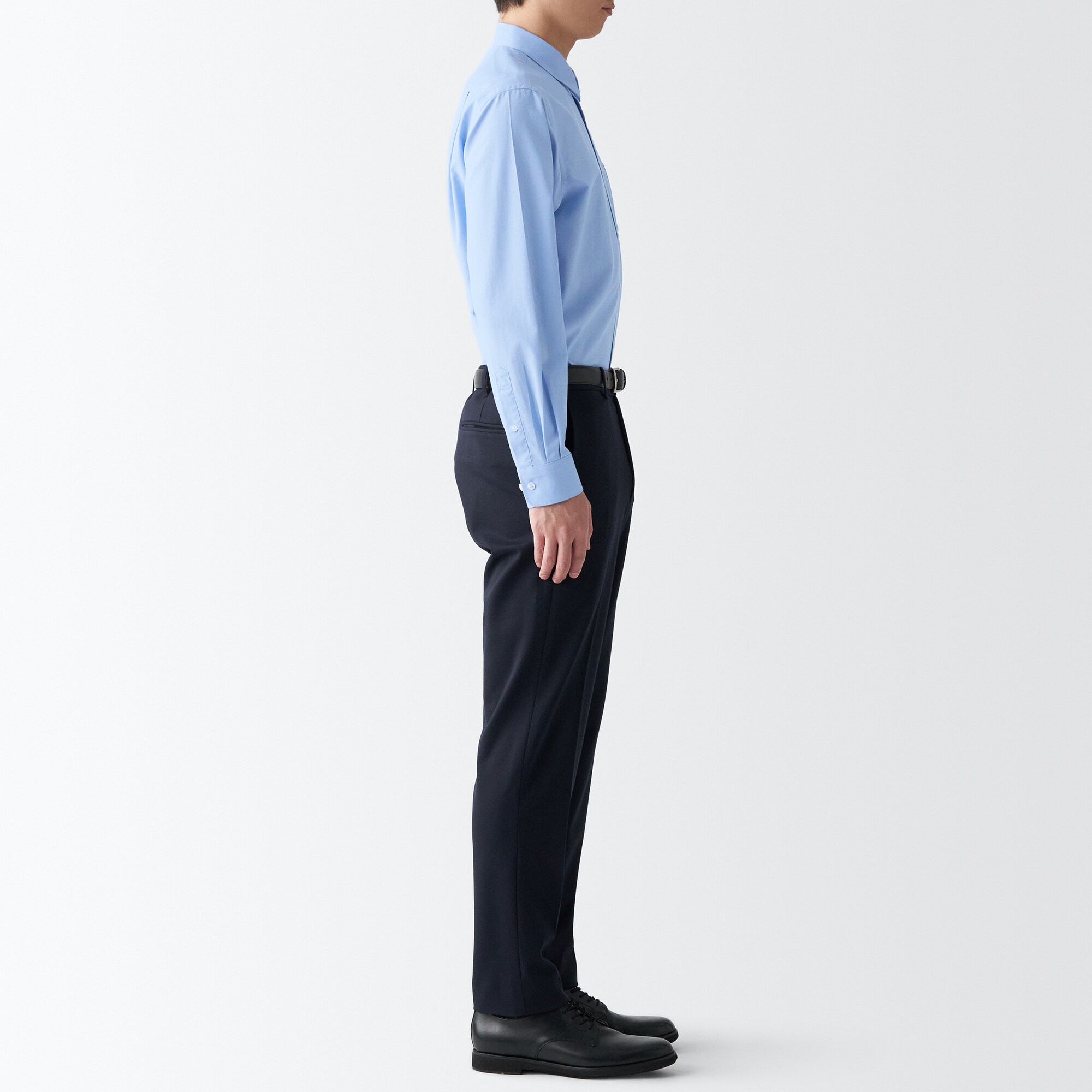 シワになりにくい長袖シャツ