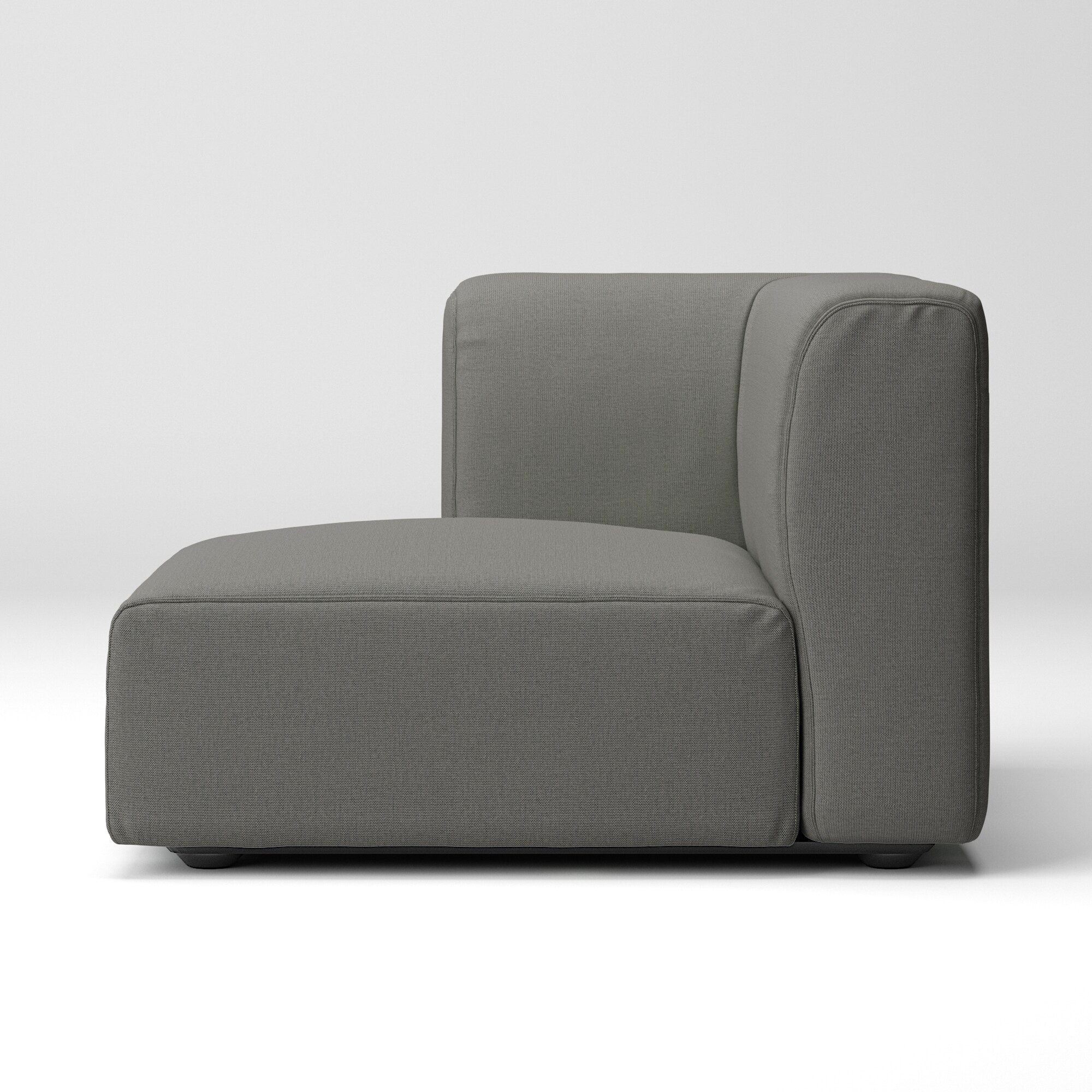 【カバー】綿麻バスケット織ユニットソファ・ハーフアーム・大（右）用カバー