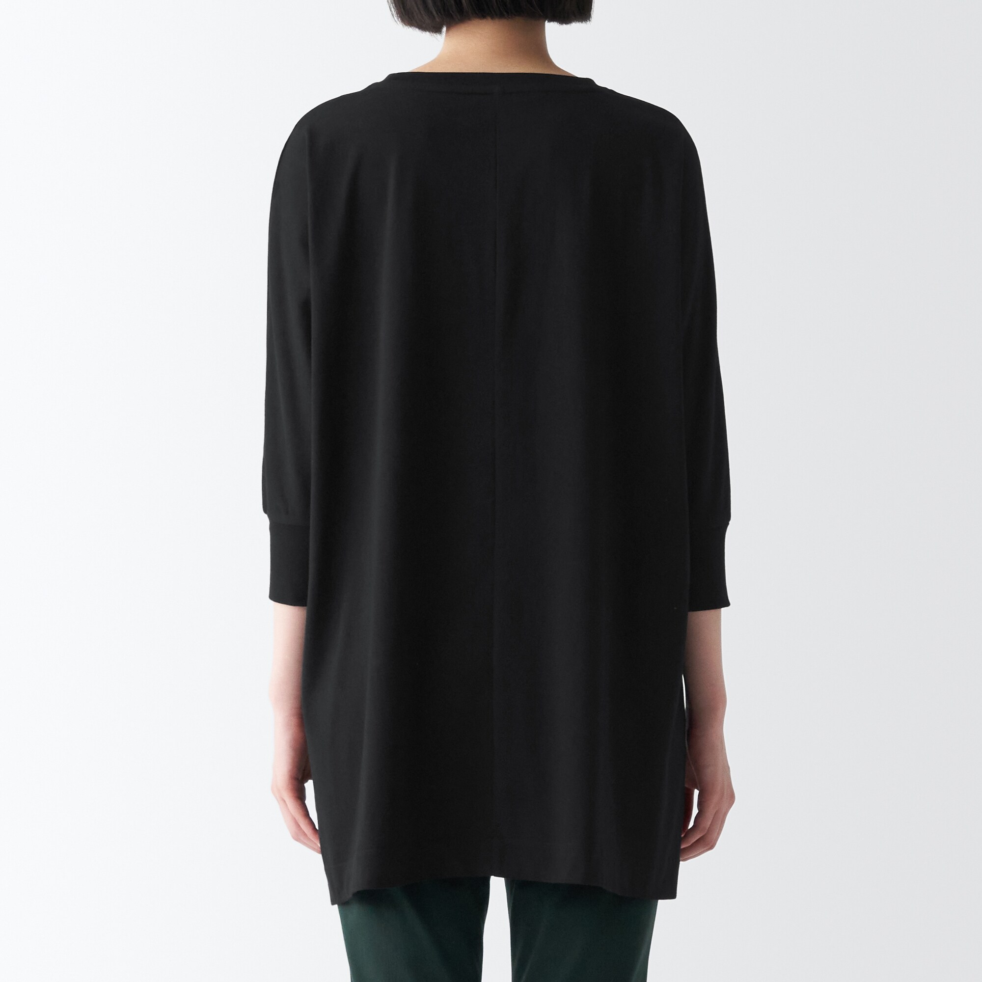 ＵＶカット天竺編み七分袖チュニック