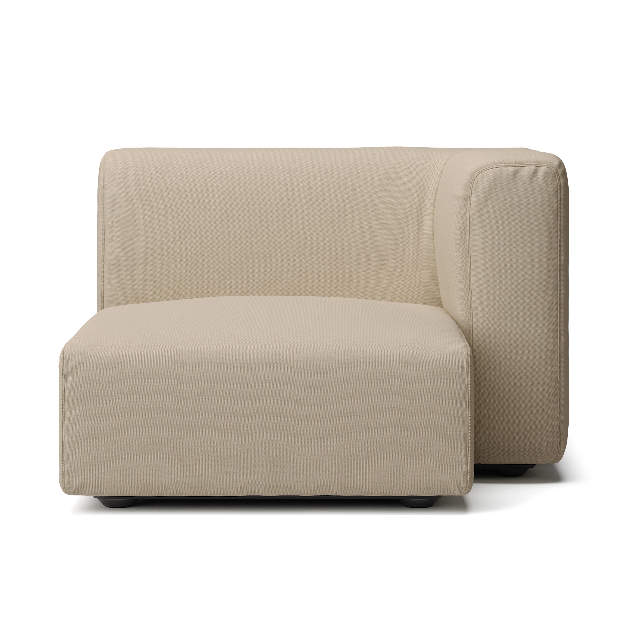 【カバー】綿麻バスケット織ユニットソファ・ハーフアーム・大（左）用カバー