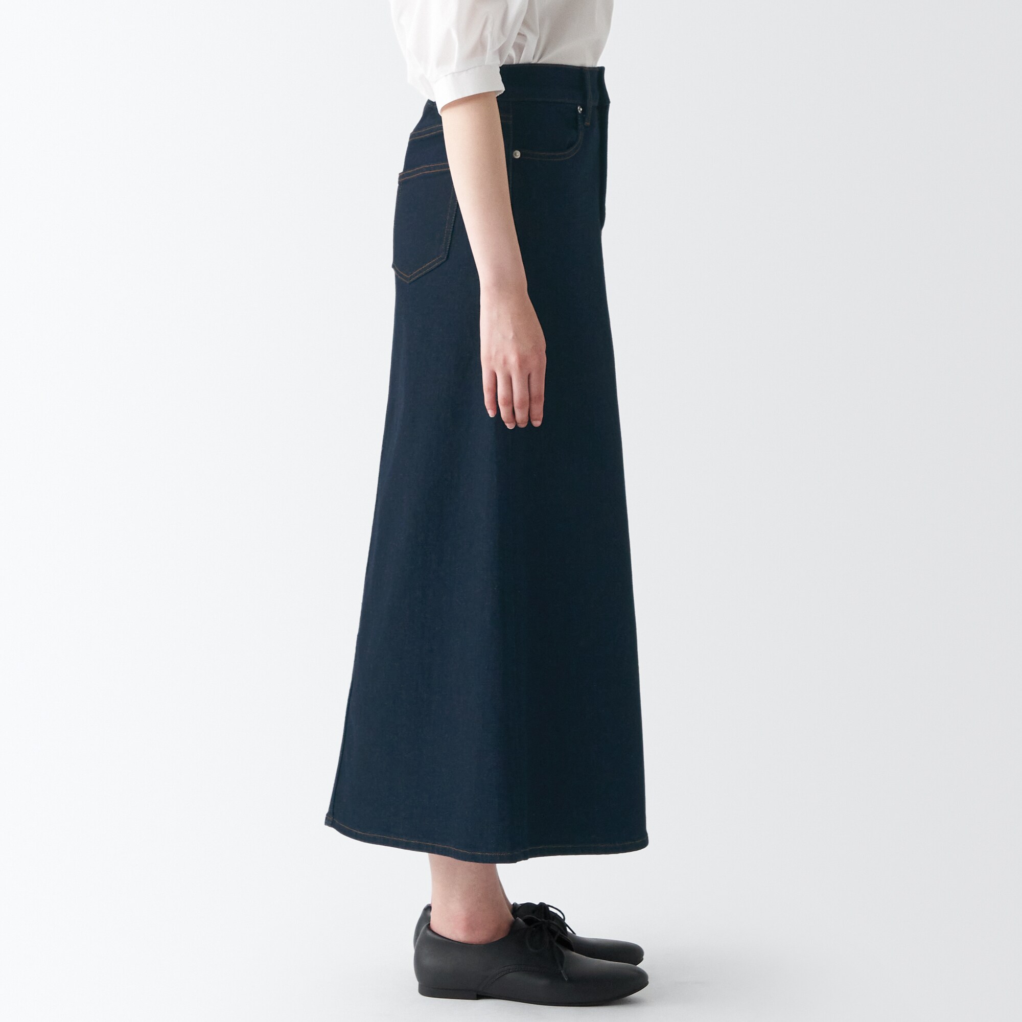 ストレッチデニムＡラインスカート
