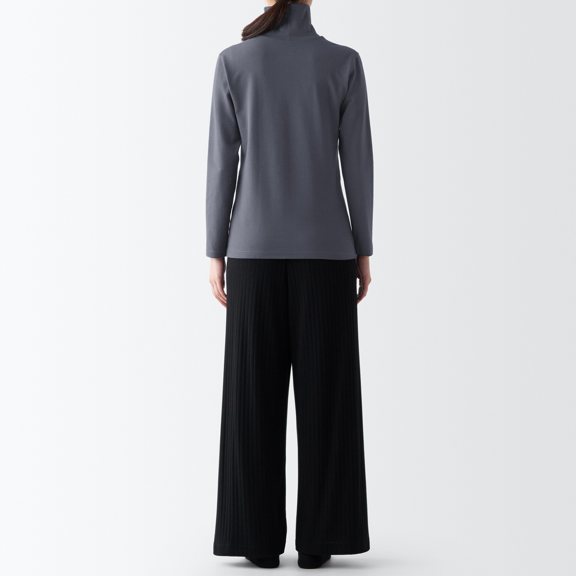 あったか綿　厚手　タートルネック長袖Ｔシャツ