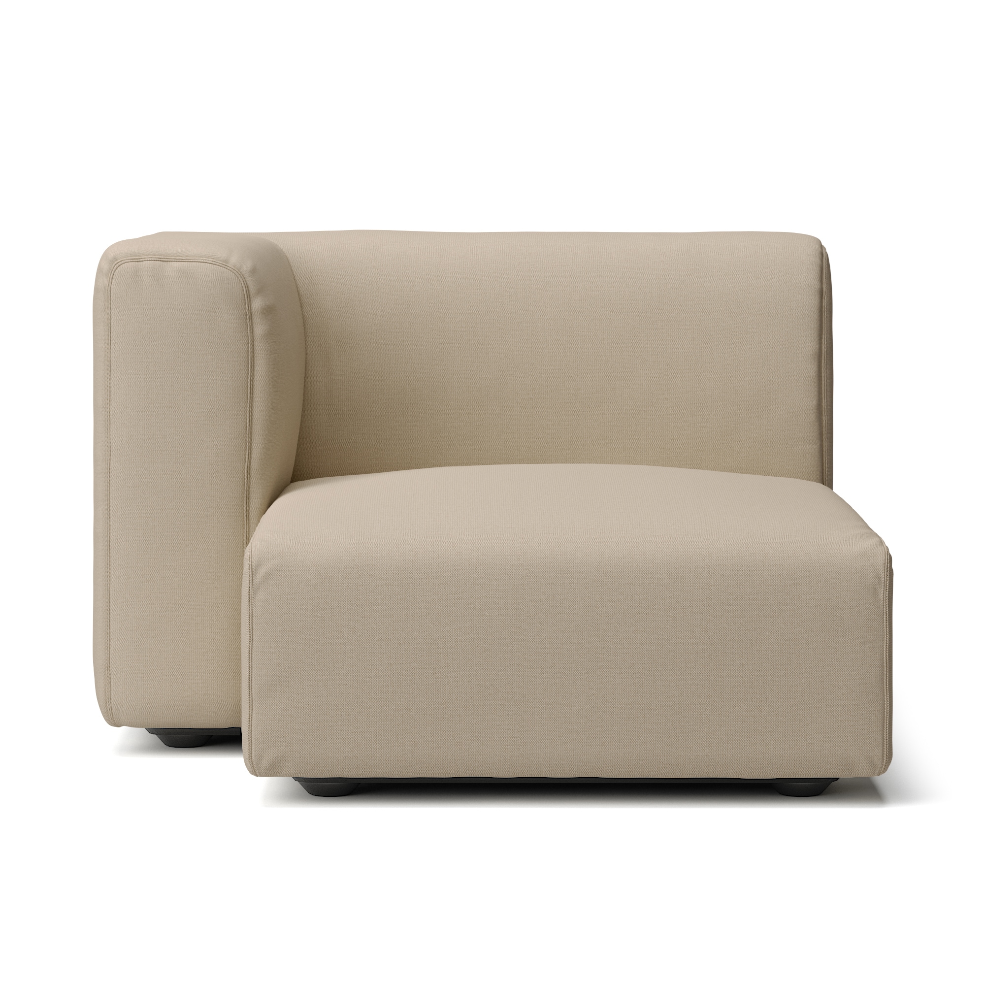 【カバー】綿麻バスケット織ユニットソファ・ハーフアーム・大（右）用カバー