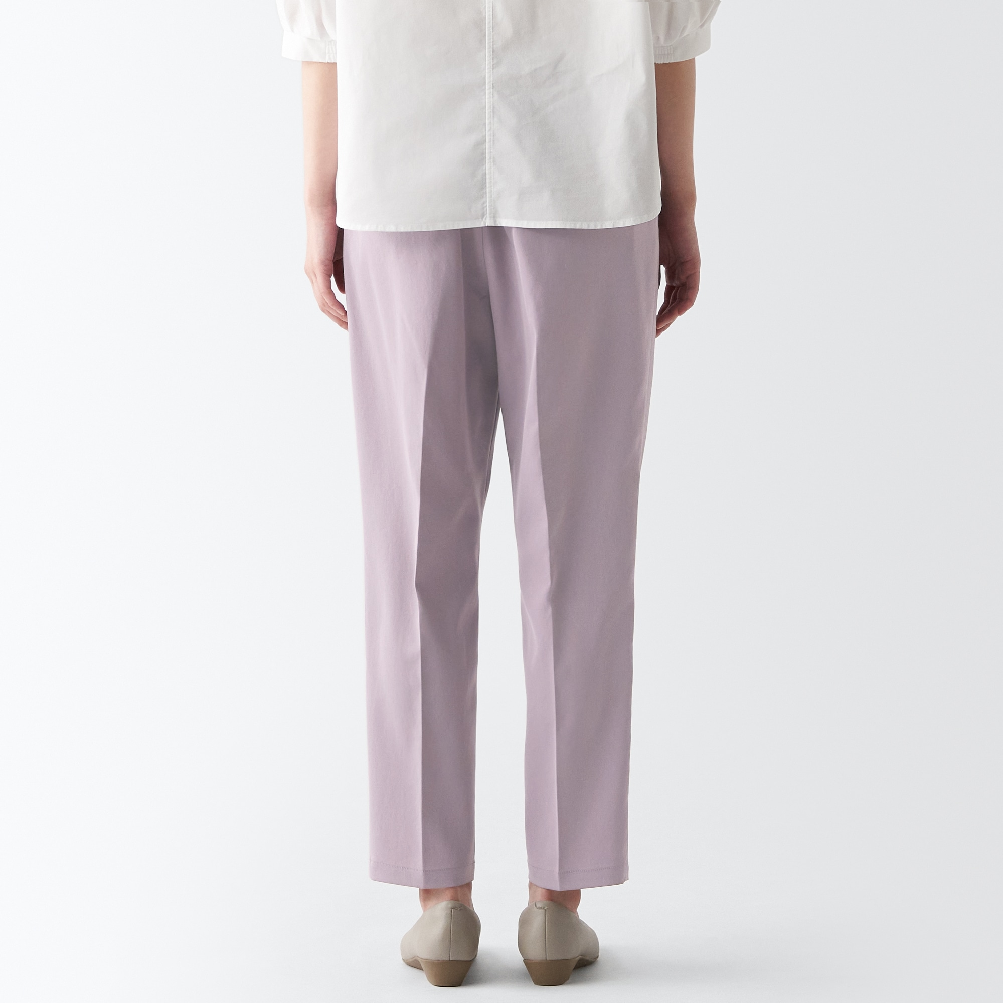 再生ポリエステルテーパードパンツ