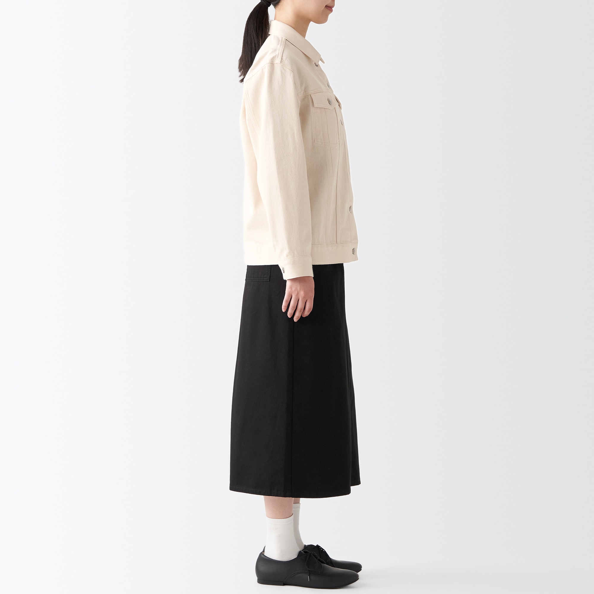 洗いざらしデニムジャケット（生成）