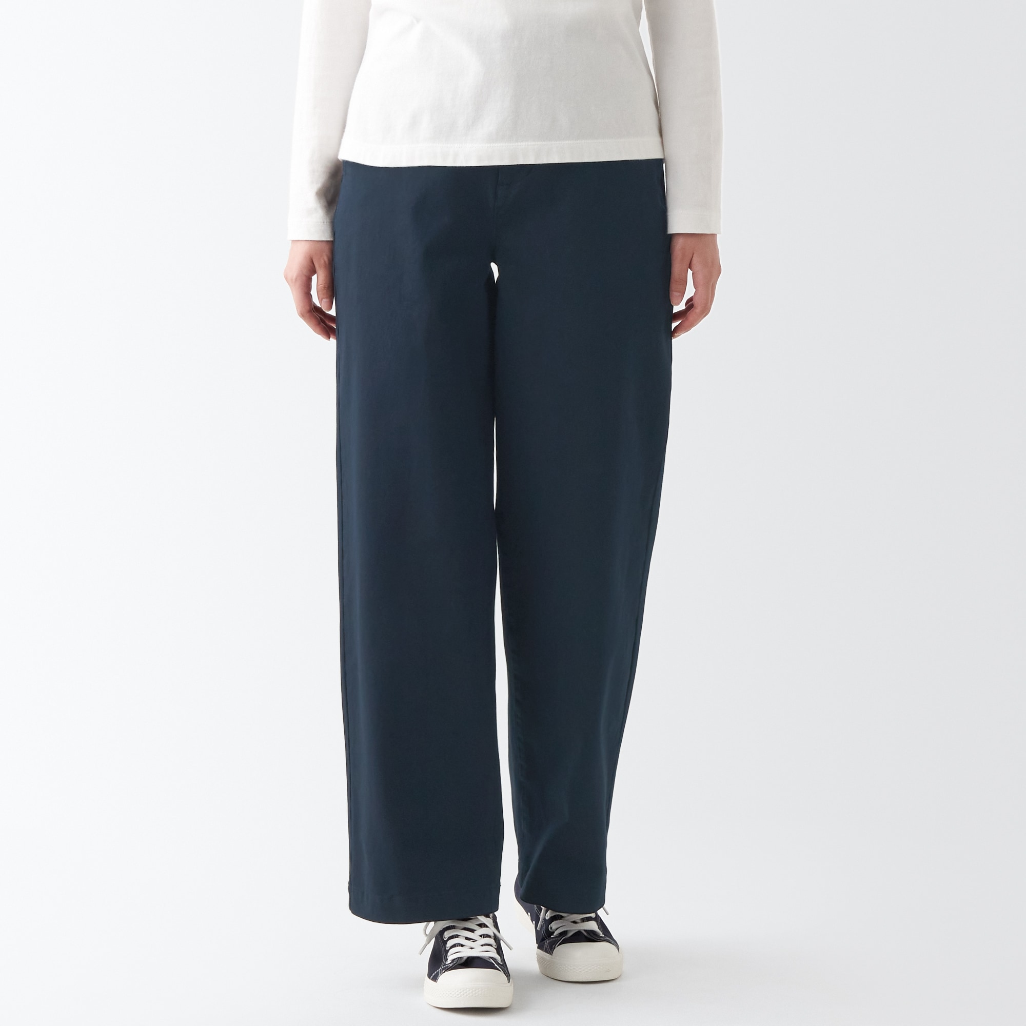 縦横ストレッチチノワイドパンツ（股下７３ｃｍ）新サイズ対応