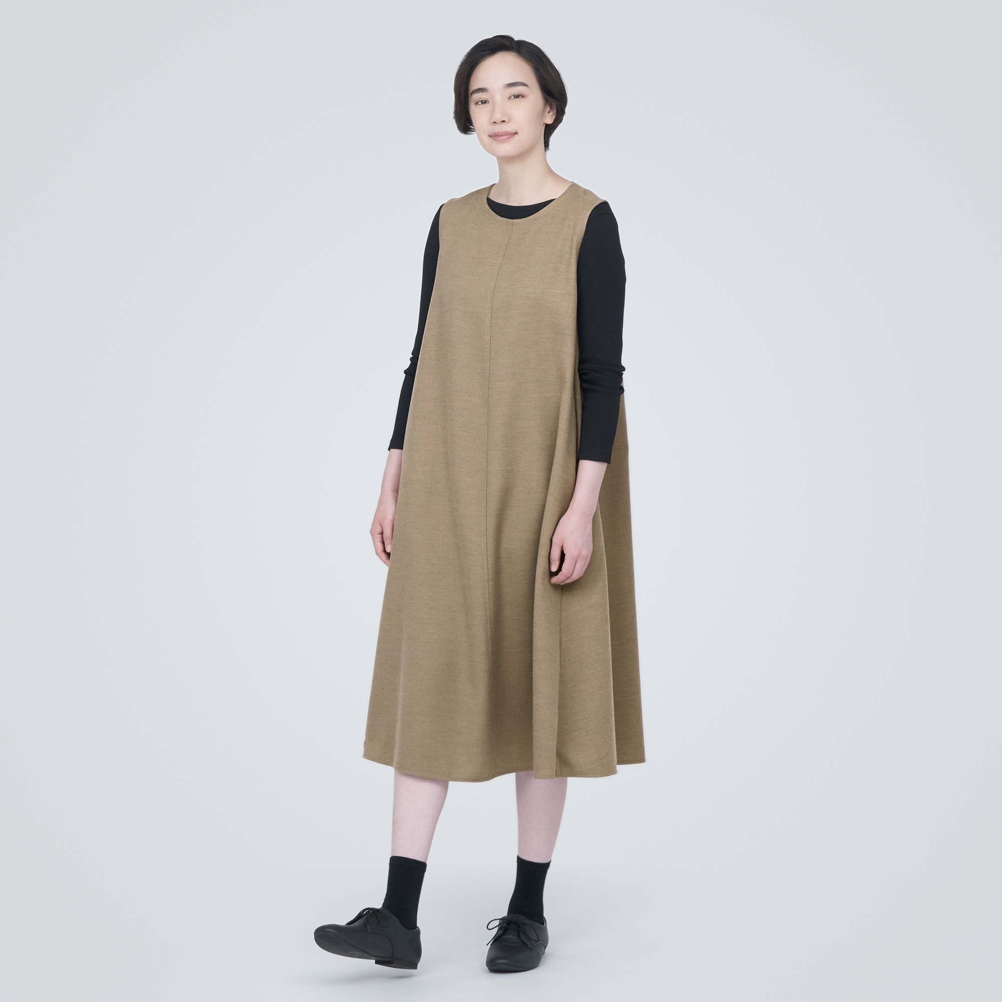 起毛ジャンパースカート