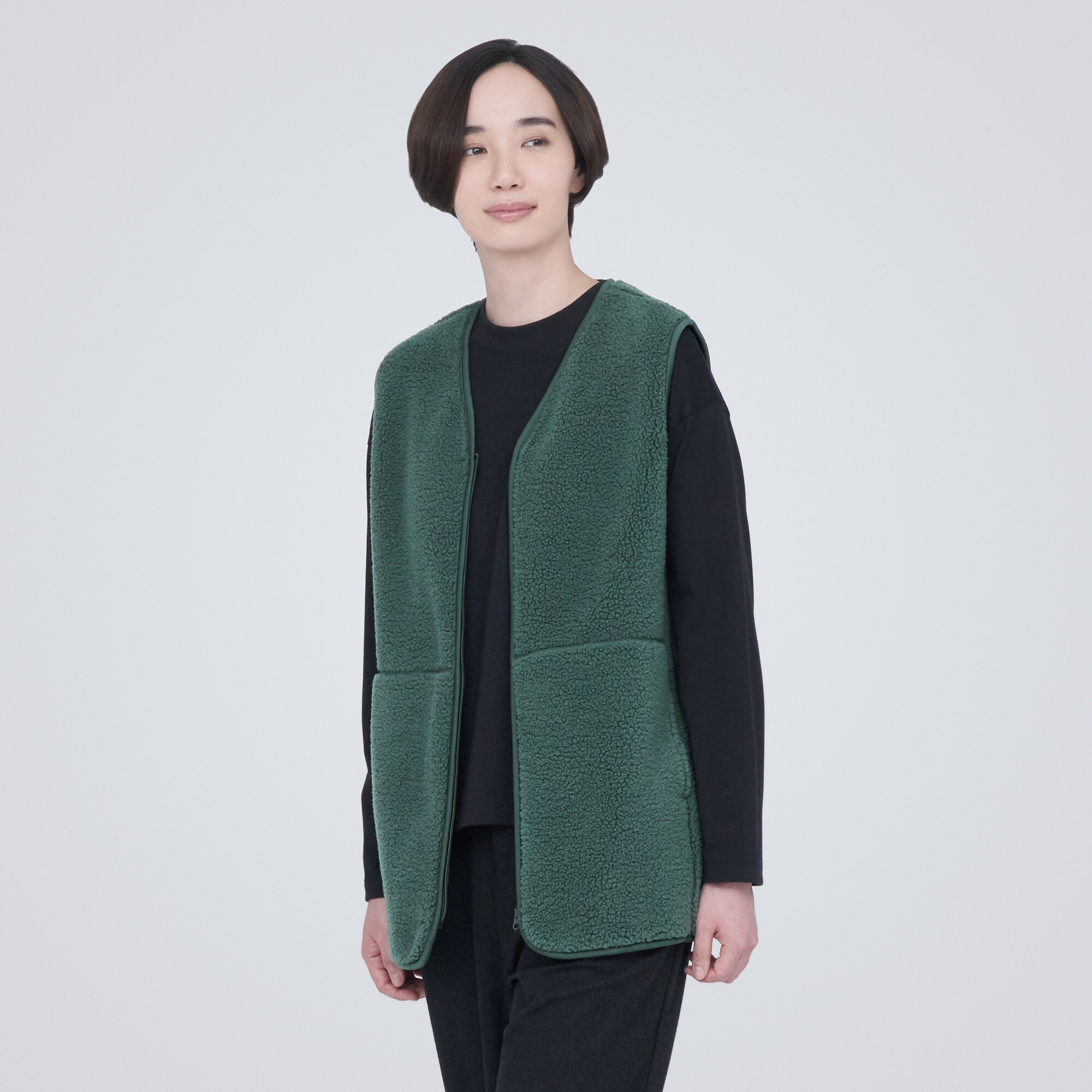 ボアフリースベスト