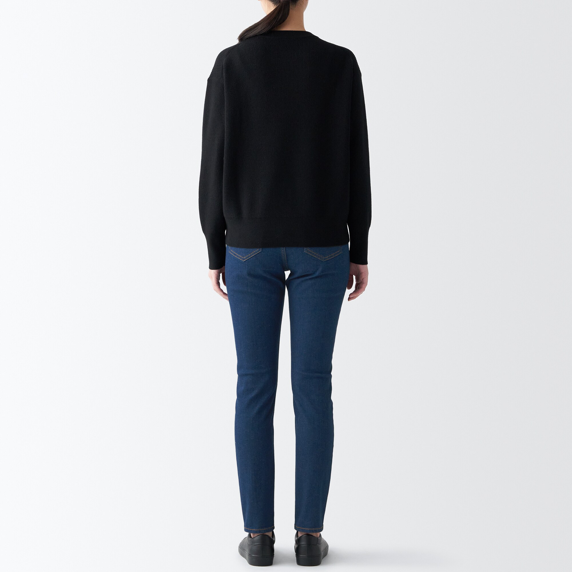 【スキニー】スーパーストレッチデニムスキニーパンツ（股下７０ｃｍ）ブルー