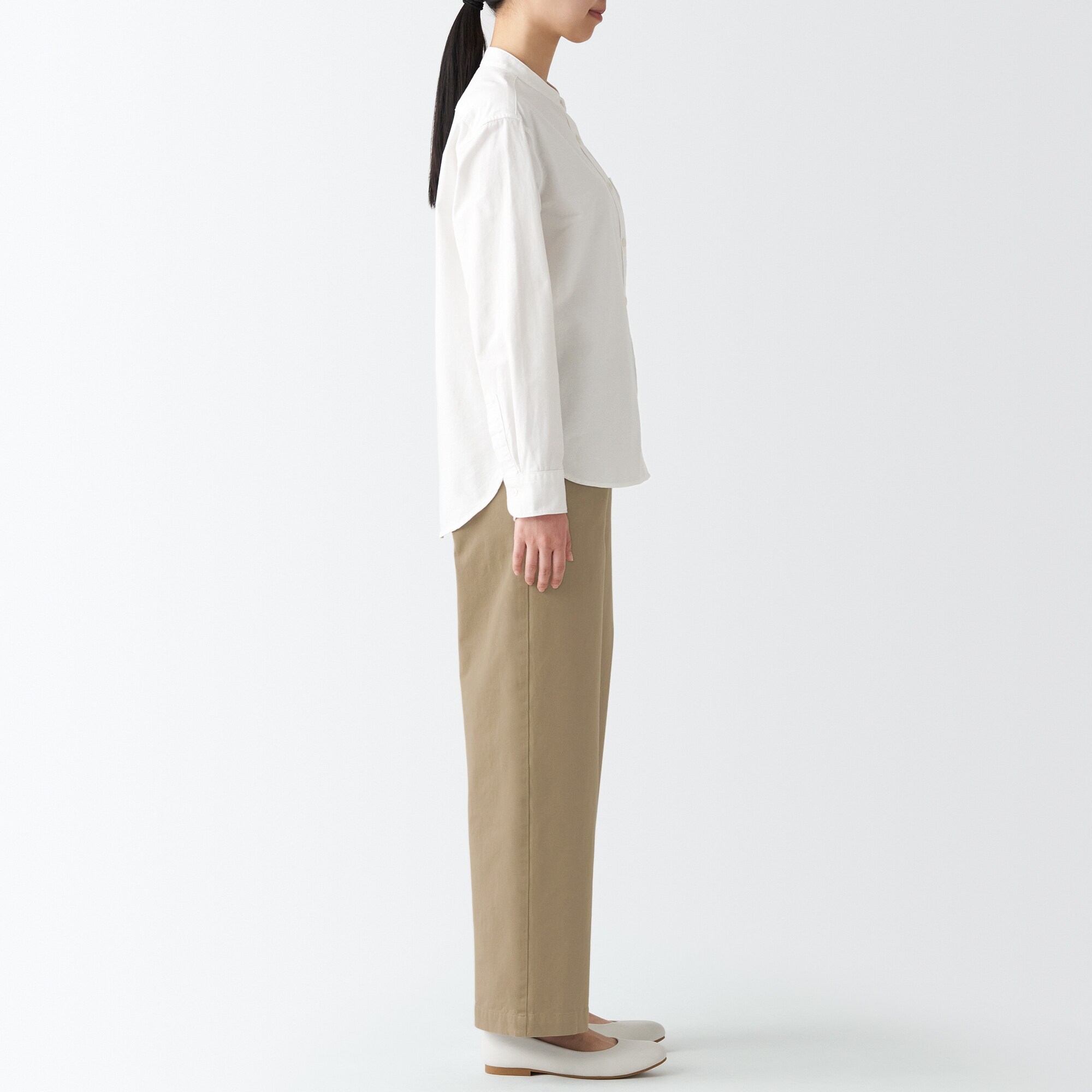 縦横ストレッチチノワイドパンツ（股下７３ｃｍ）旧サイズ対応・数量限定