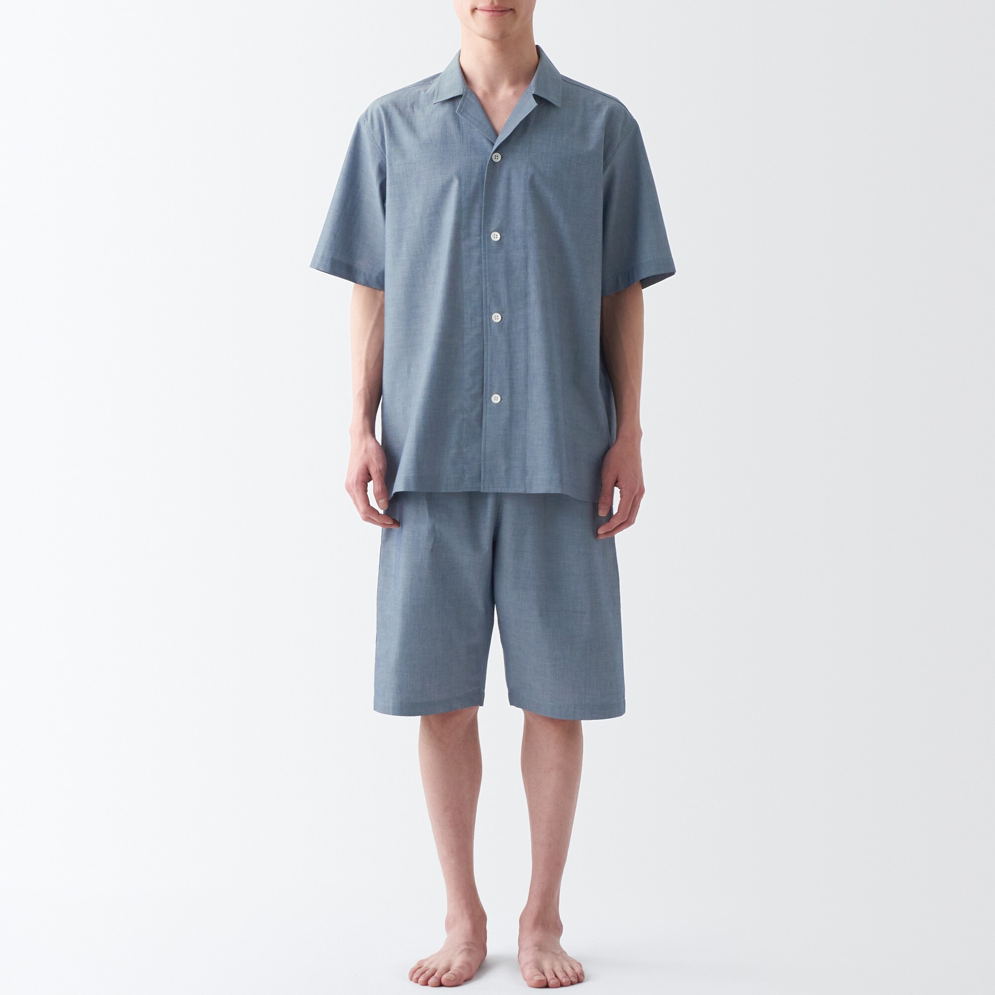 綿ブロード　半袖パジャマ