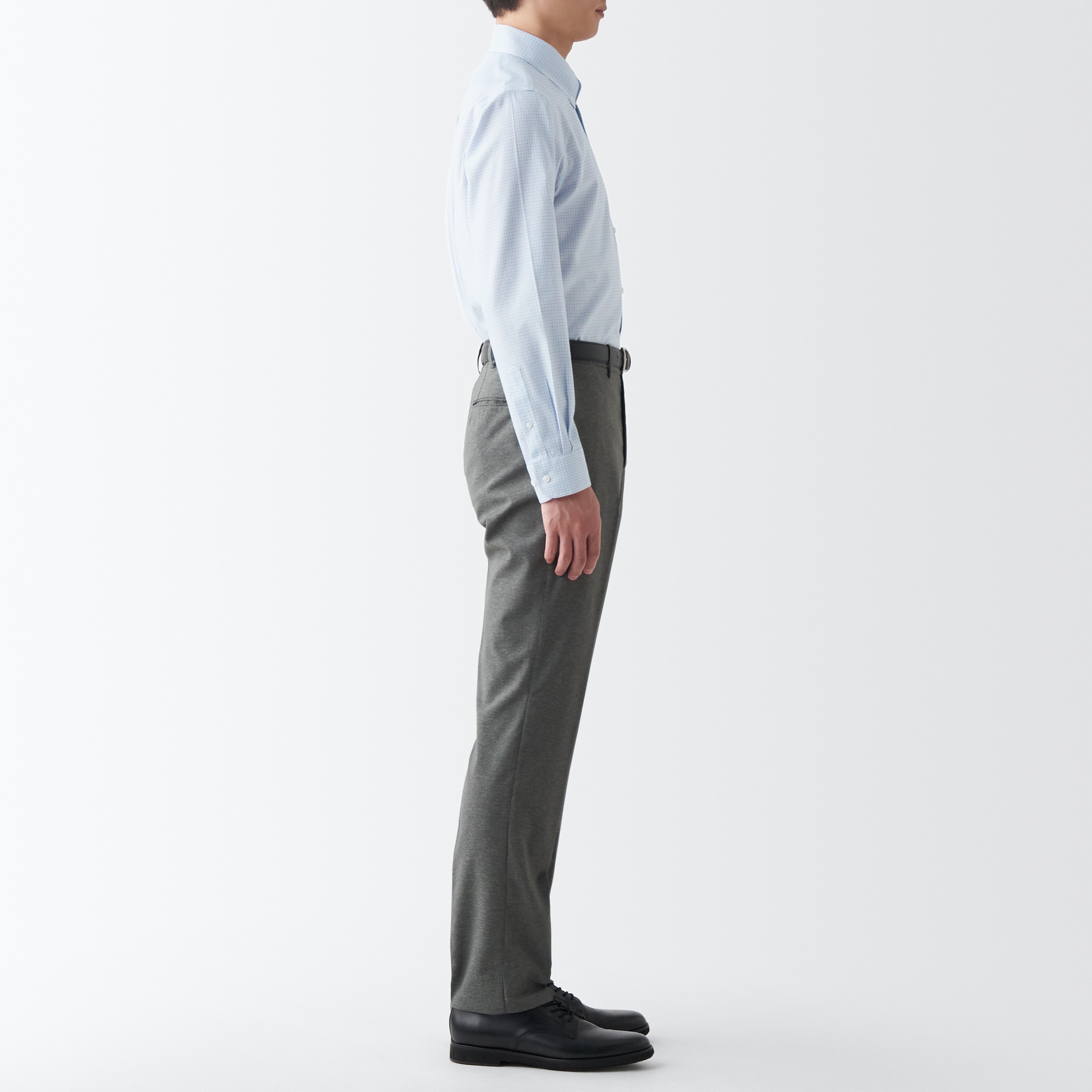 ノンアイロンビジネスボタンダウン長袖シャツ