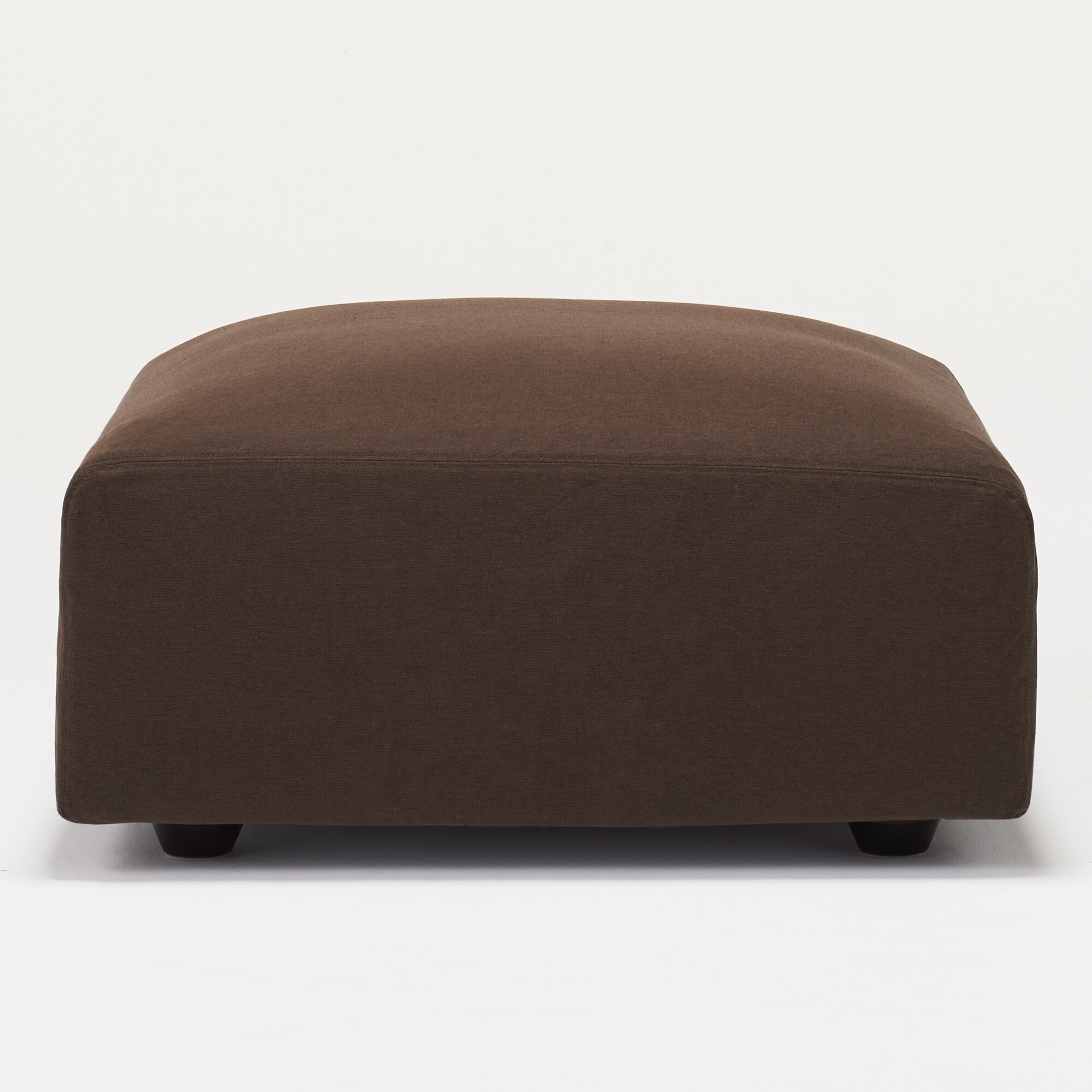 【カバー】綿平織ユニットソファオットマン・大・幅７７ｃｍ用カバー／ベージュ